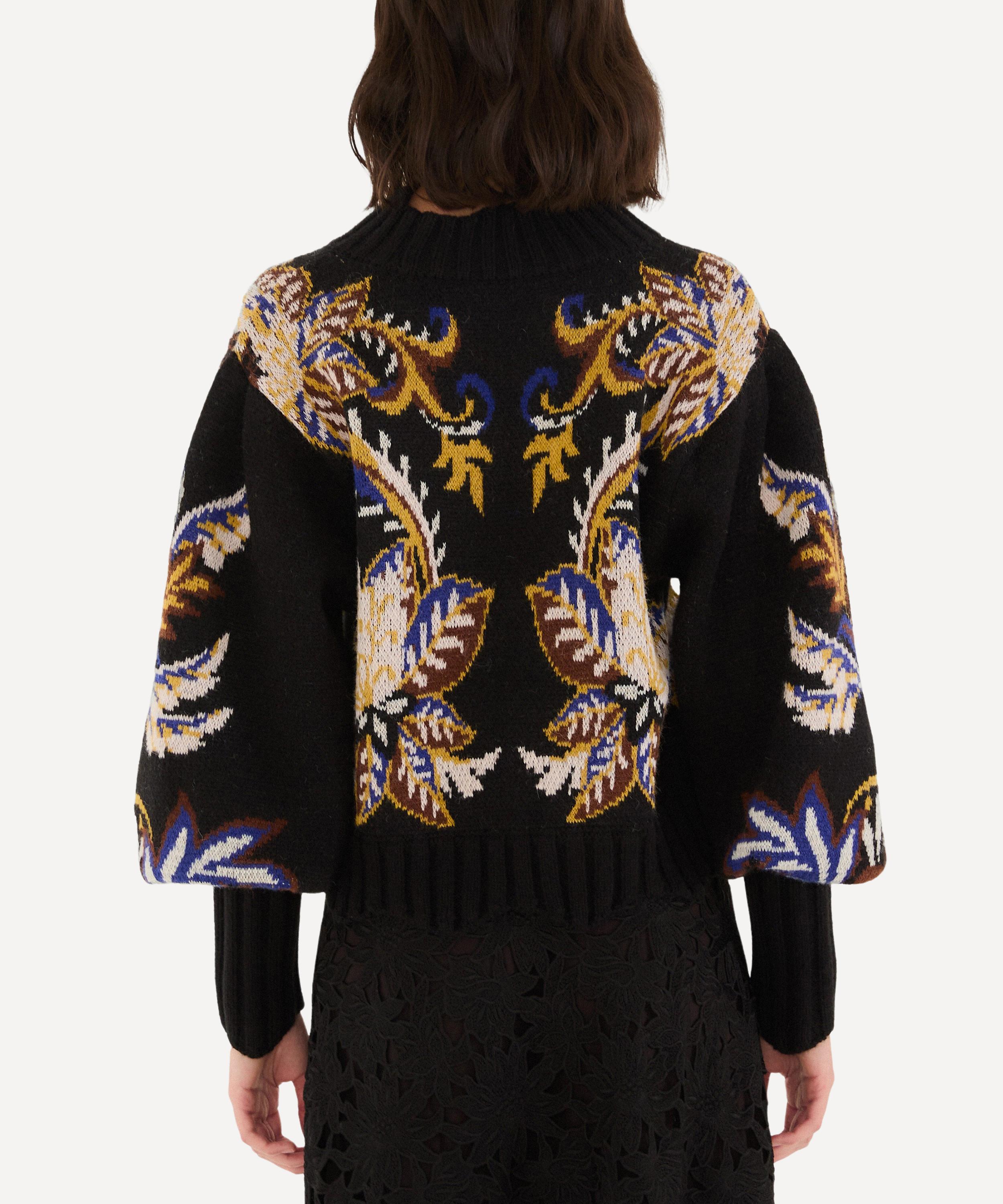 FARM Rio - Black Arabesque Paradise Knit Jumper image number 1