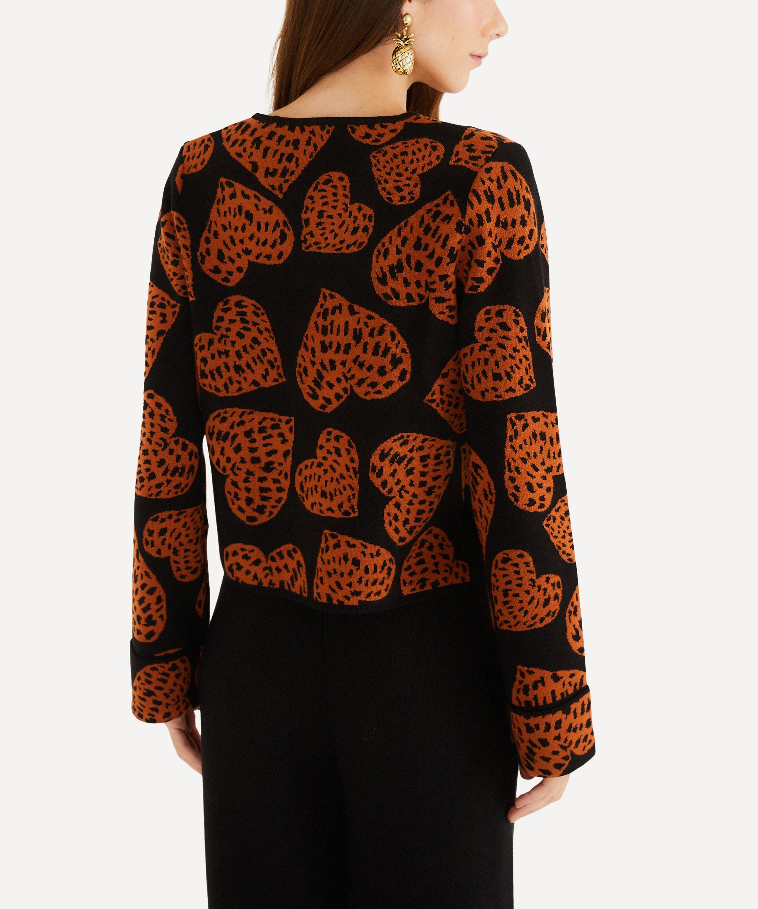 FARM Rio - Leopard Hearts Knit Cardigan image number 1