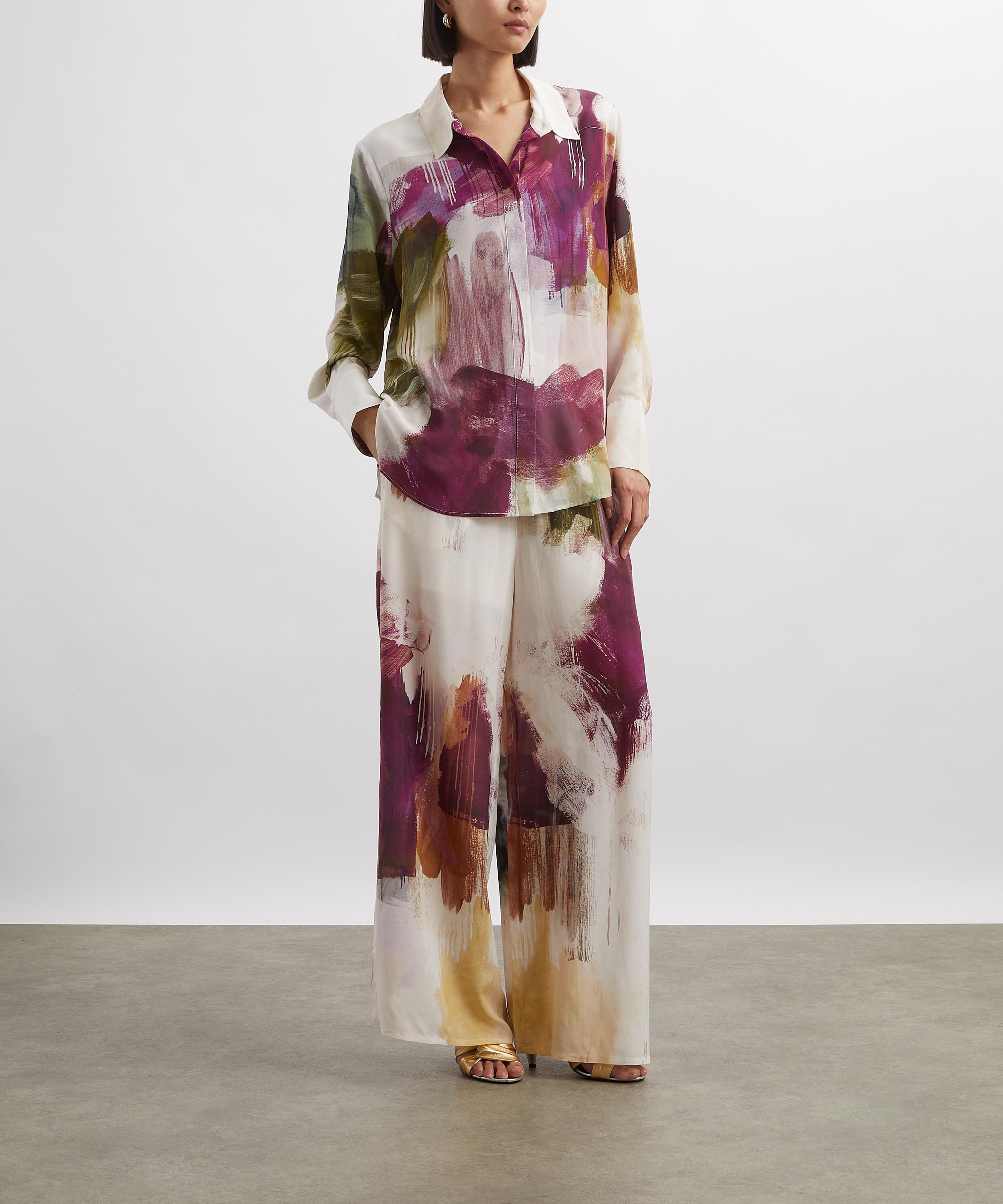 Aje - Atomic Impressionist Silk Shirt image number 1