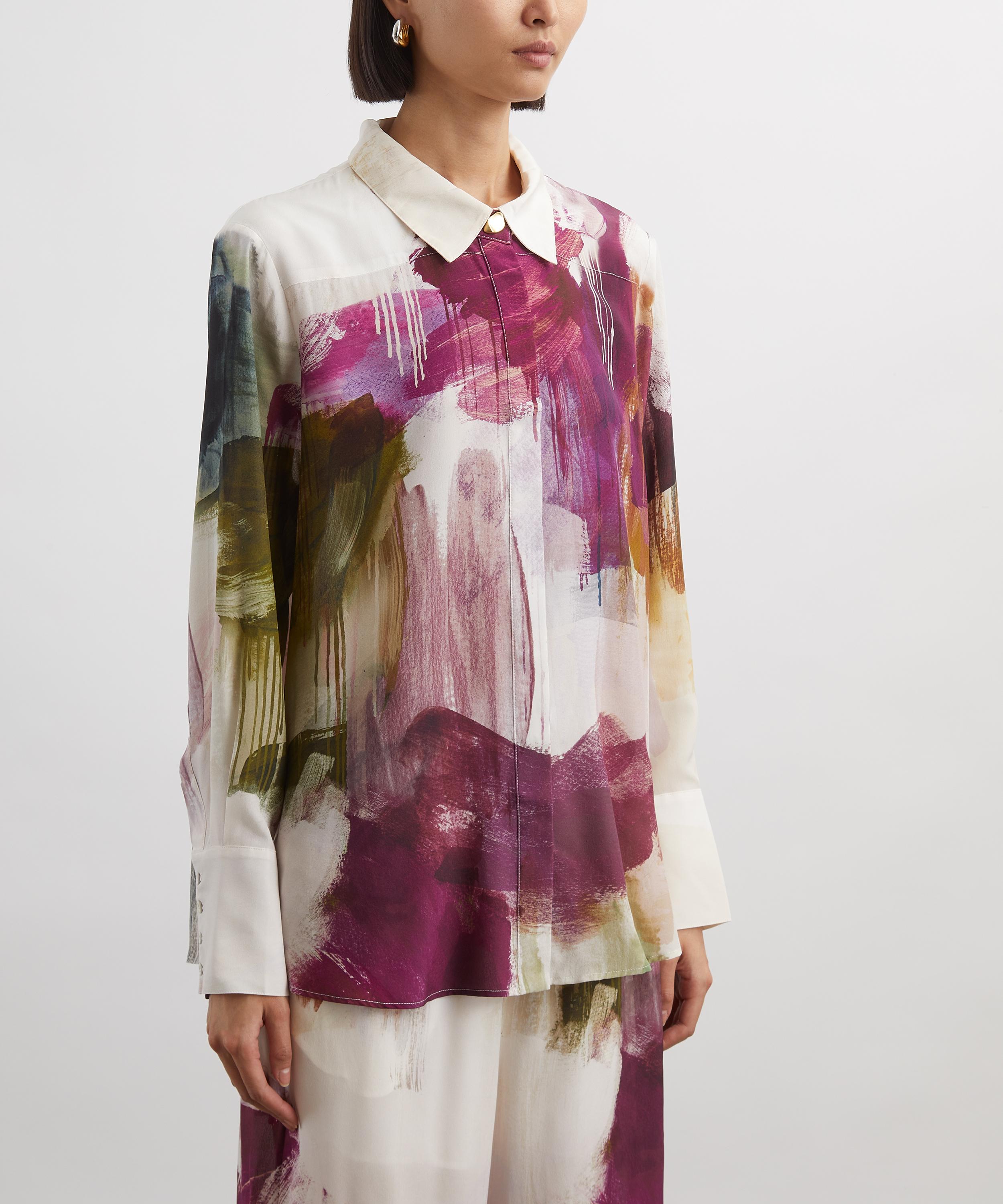 Aje - Atomic Impressionist Silk Shirt image number 2