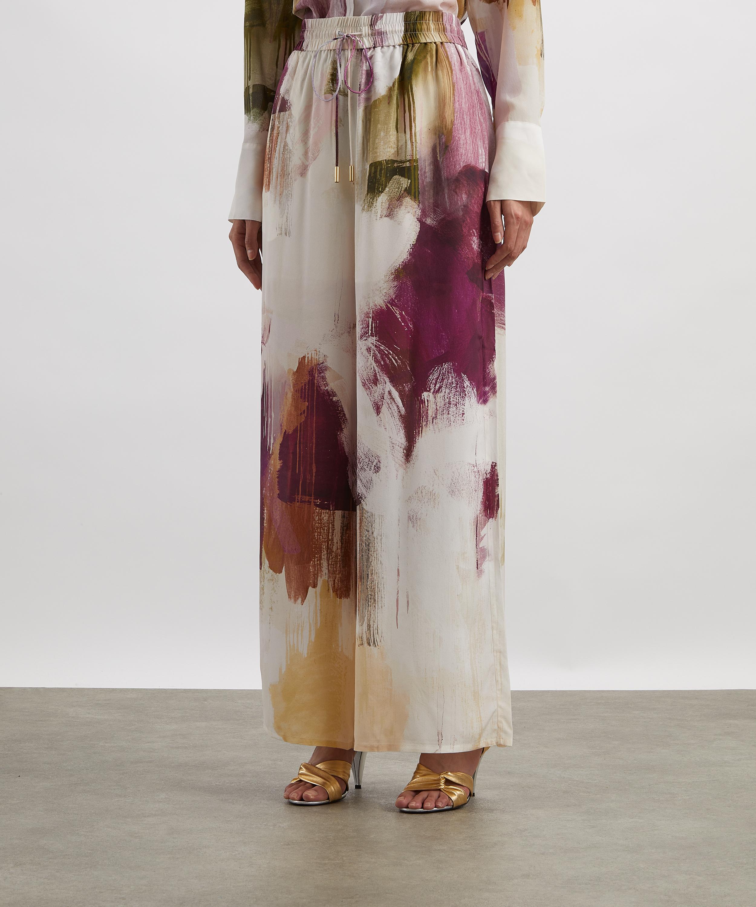 Aje - Atomic Impressionist Silk Trousers image number 2