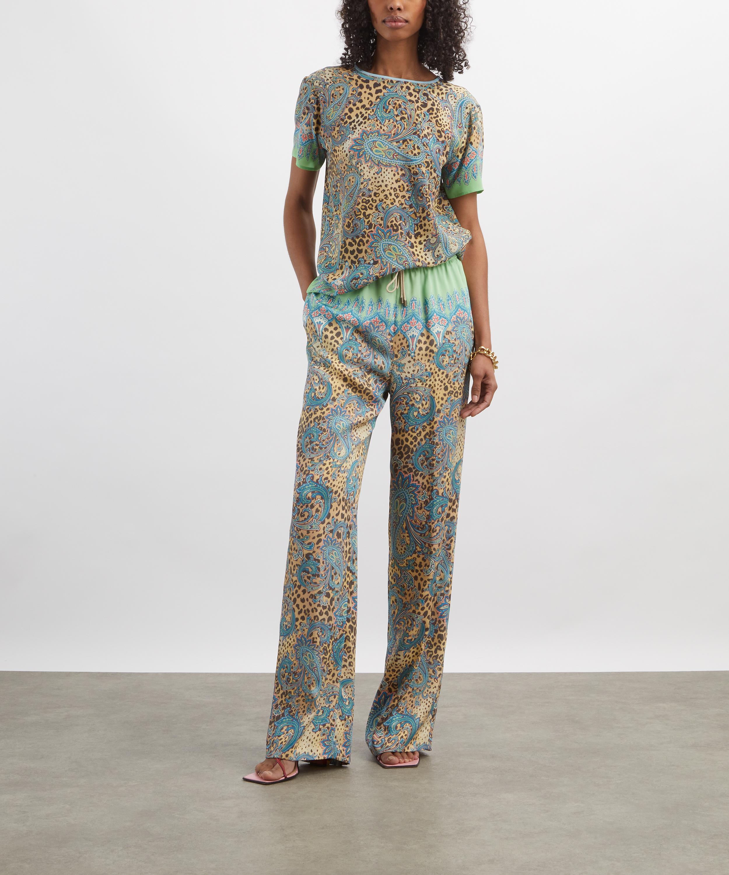 Etro - Animal Paisley Print Trousers image number 1