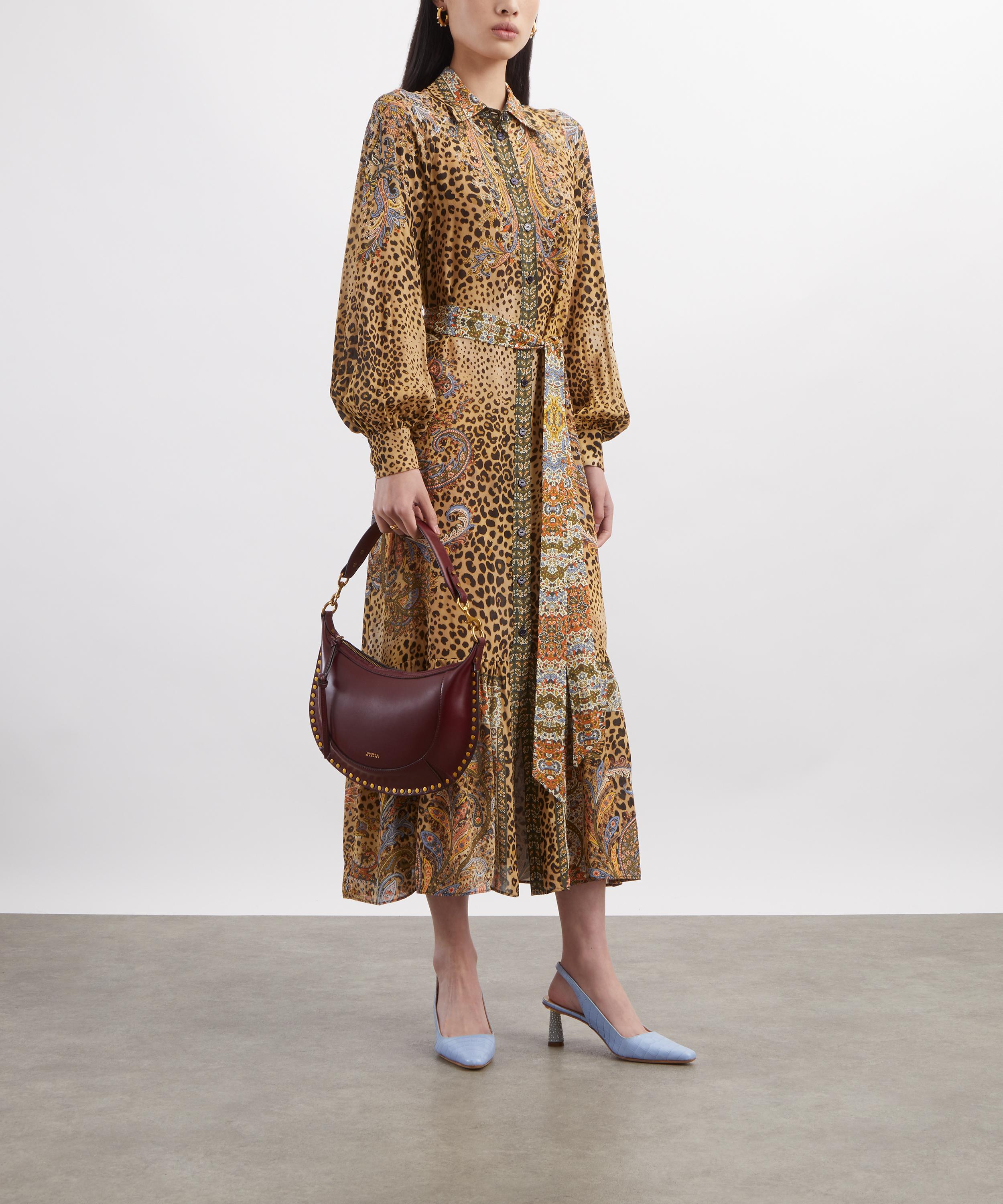 Etro - Leopard-Paisley Midi Shirt Dress image number 1