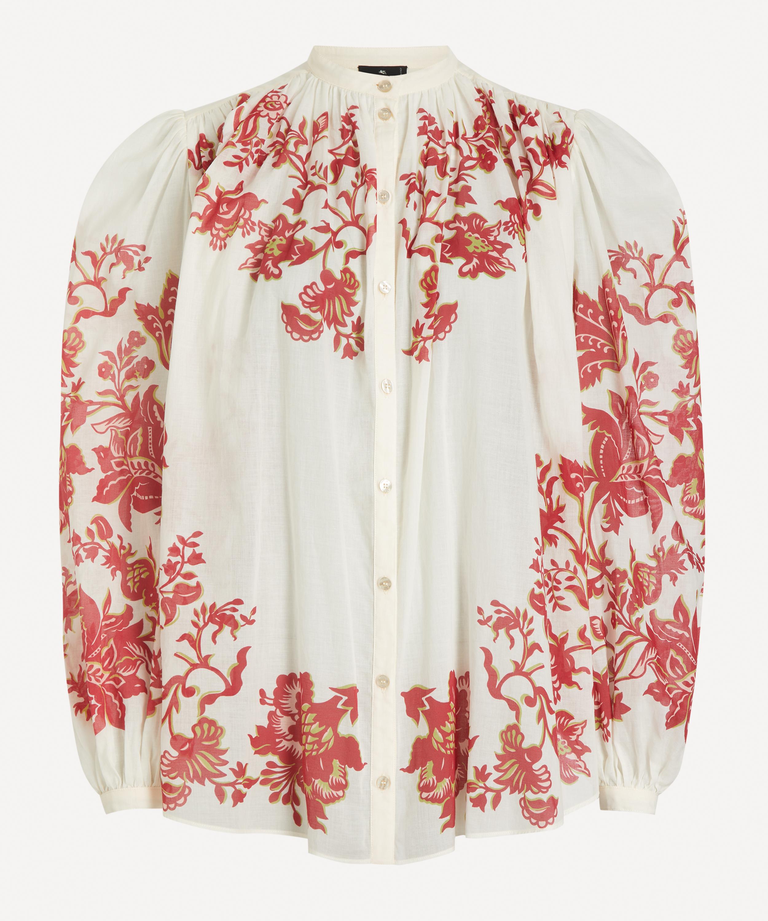 Etro - Floral Cotton Voile Blouse