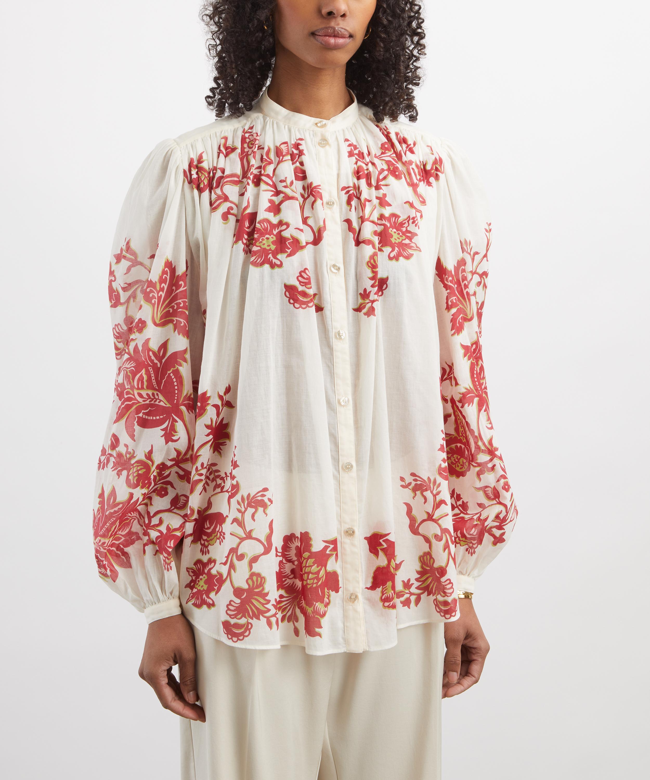 Etro - Floral Cotton Voile Blouse image number 2