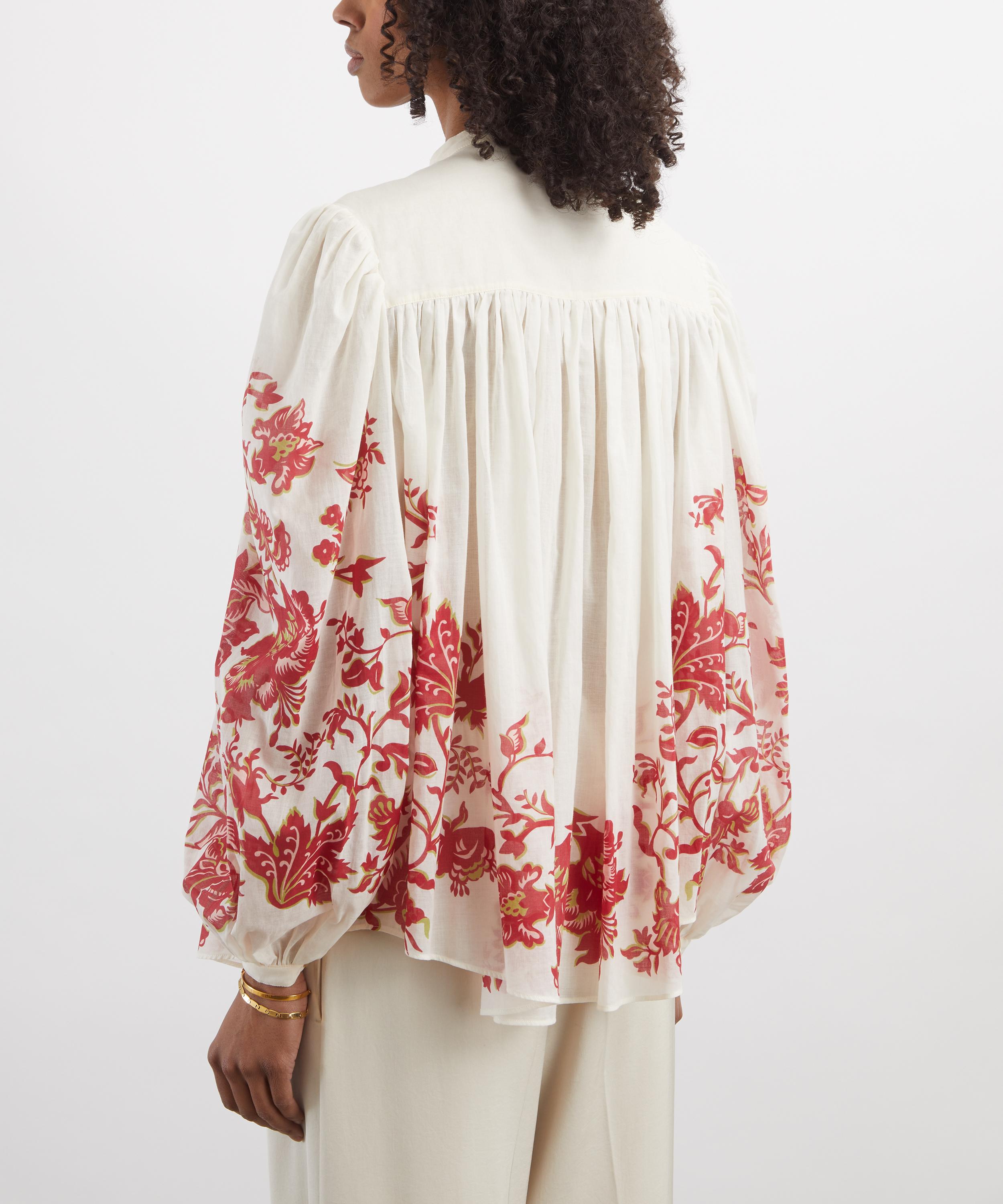 Etro - Floral Cotton Voile Blouse image number 3