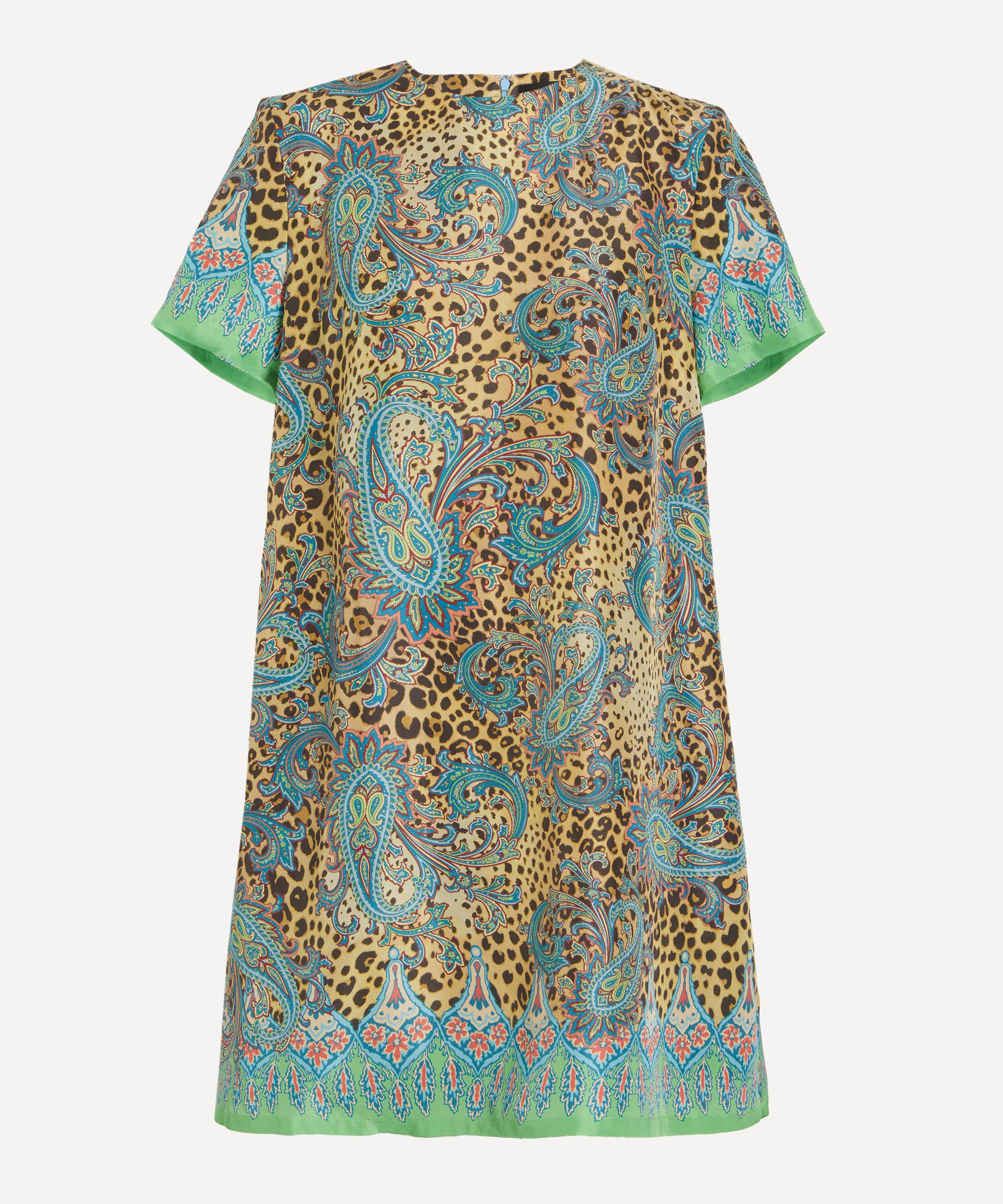 Etro - Animal Paisley Silk Mini Tunic Dress