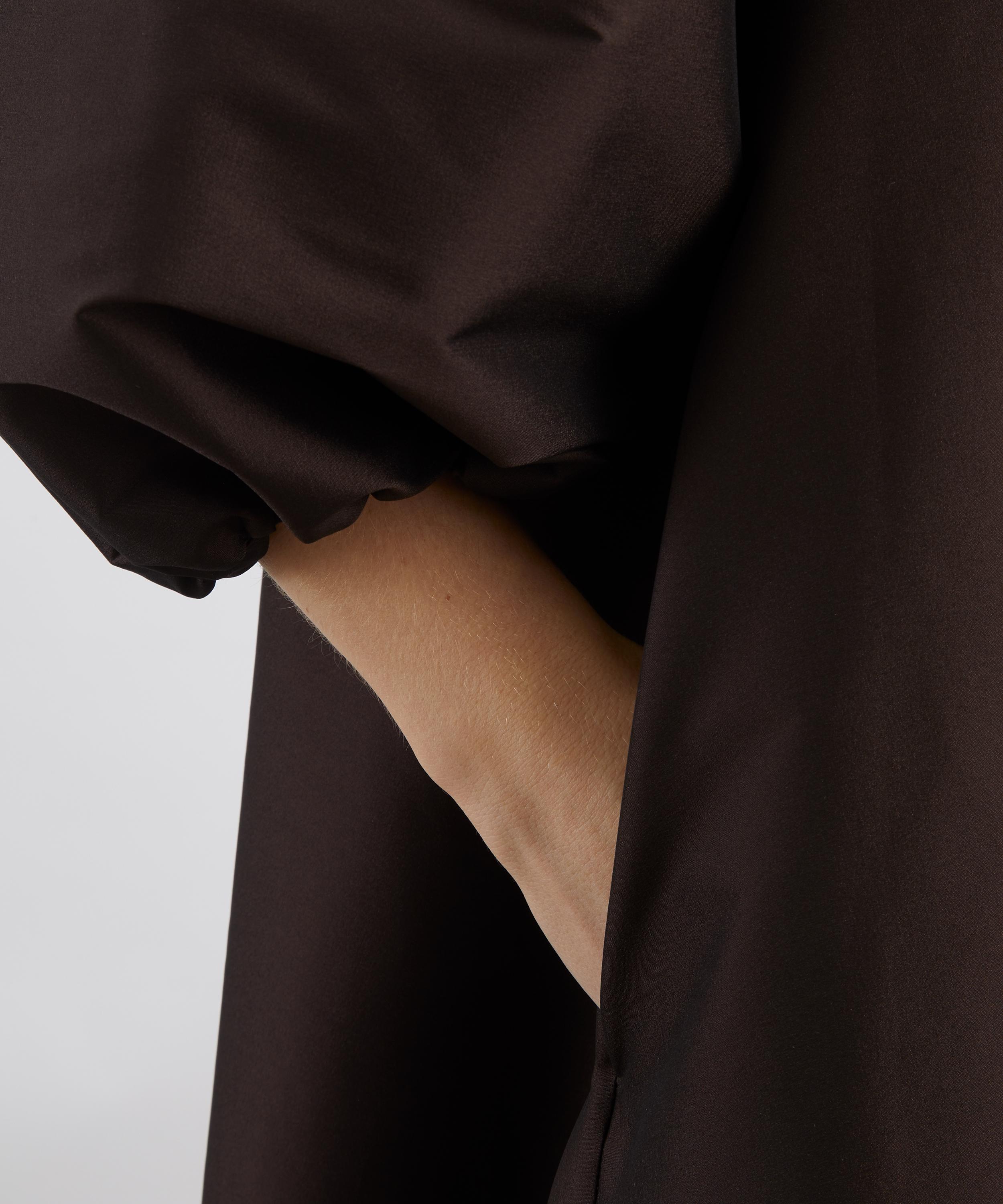 Bernadette - George Dark Chocolate Taffeta Maxi Dress image number 4