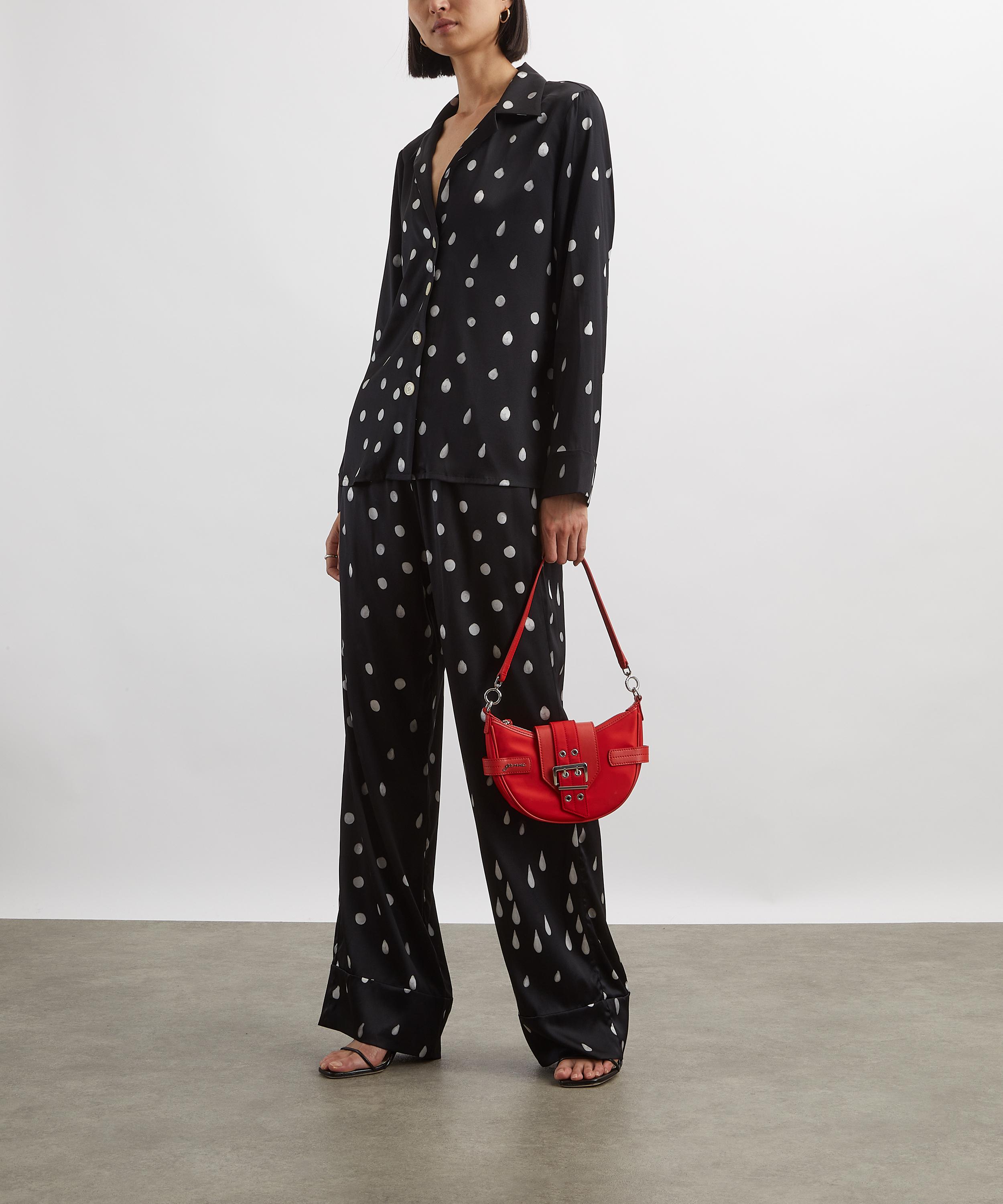 Bernadette - Louis Polka Rain Silk-Satin Pyjama Blouse image number 1