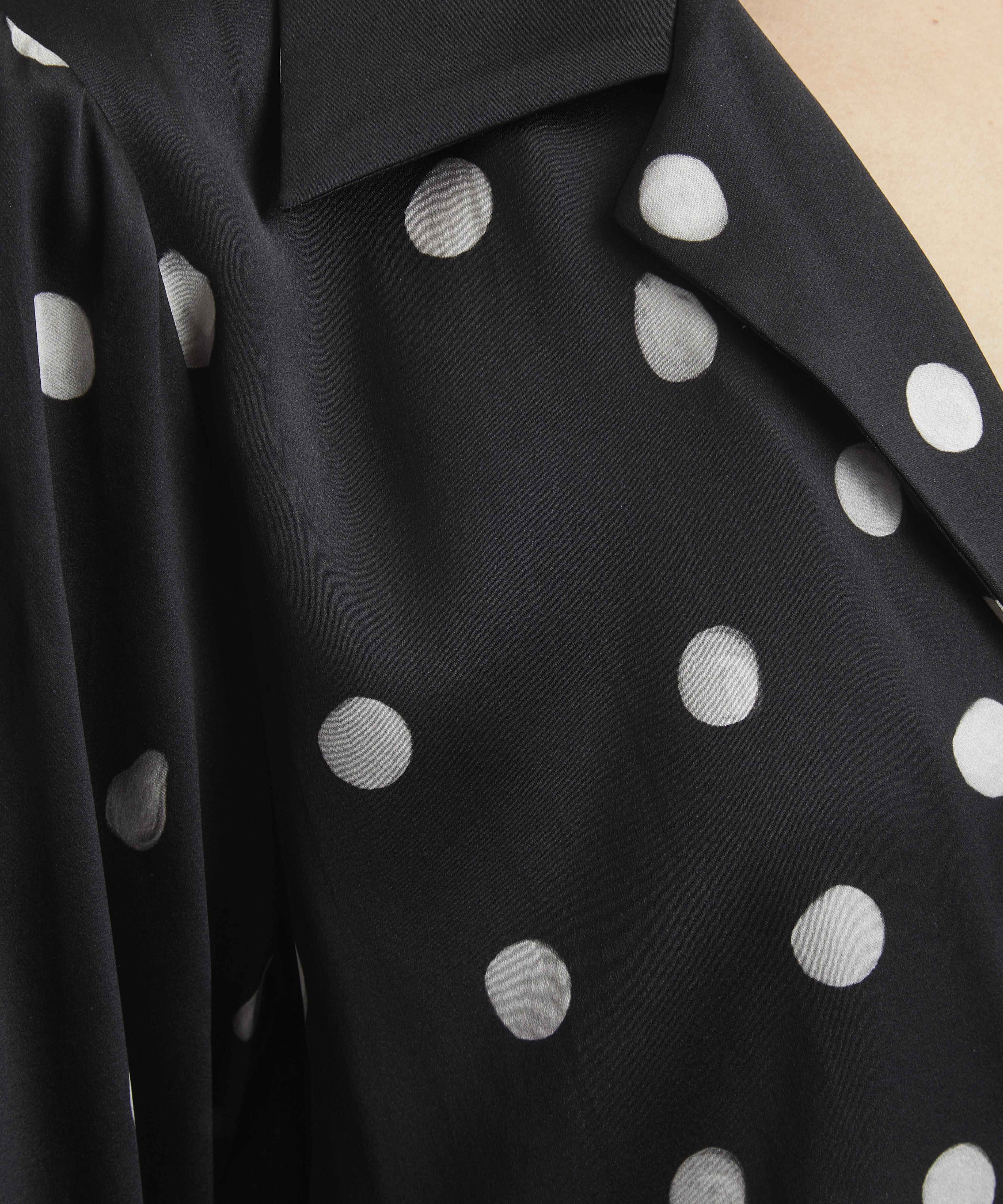 Bernadette - Louis Polka Rain Silk-Satin Pyjama Blouse image number 4