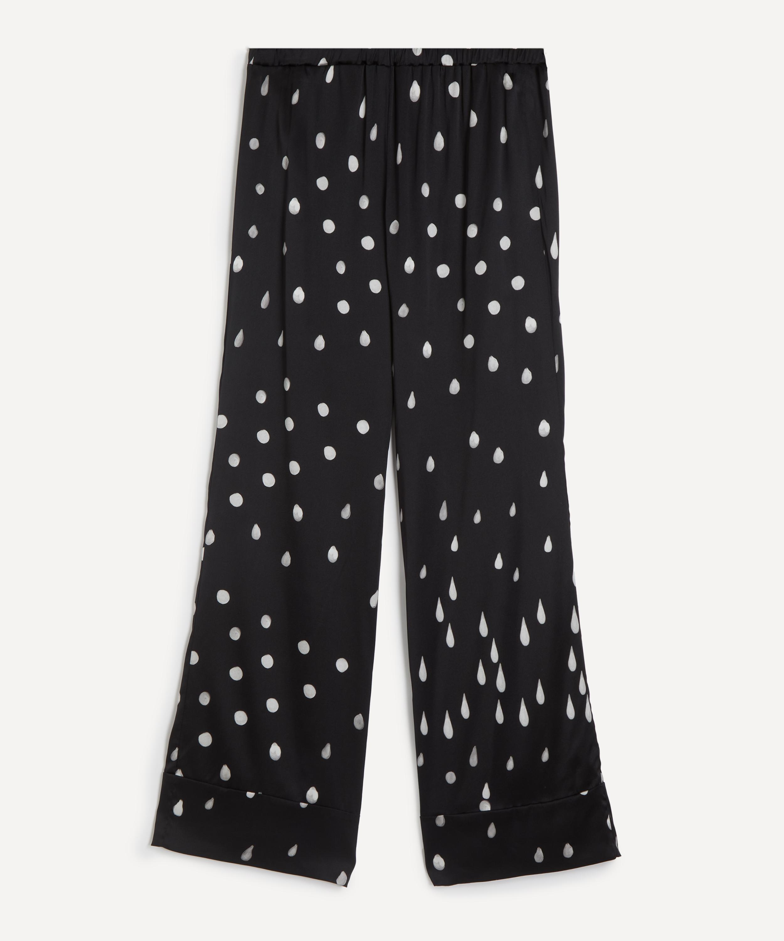Bernadette - Louis Polka Rain Silk-Satin Pyjama Bottoms