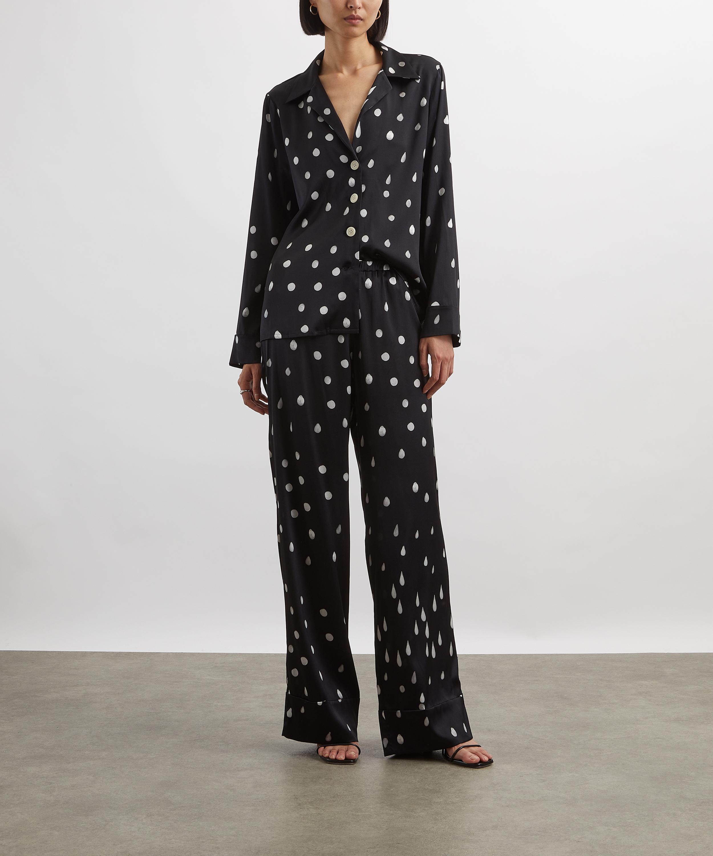 Bernadette - Louis Polka Rain Silk-Satin Pyjama Bottoms image number 1
