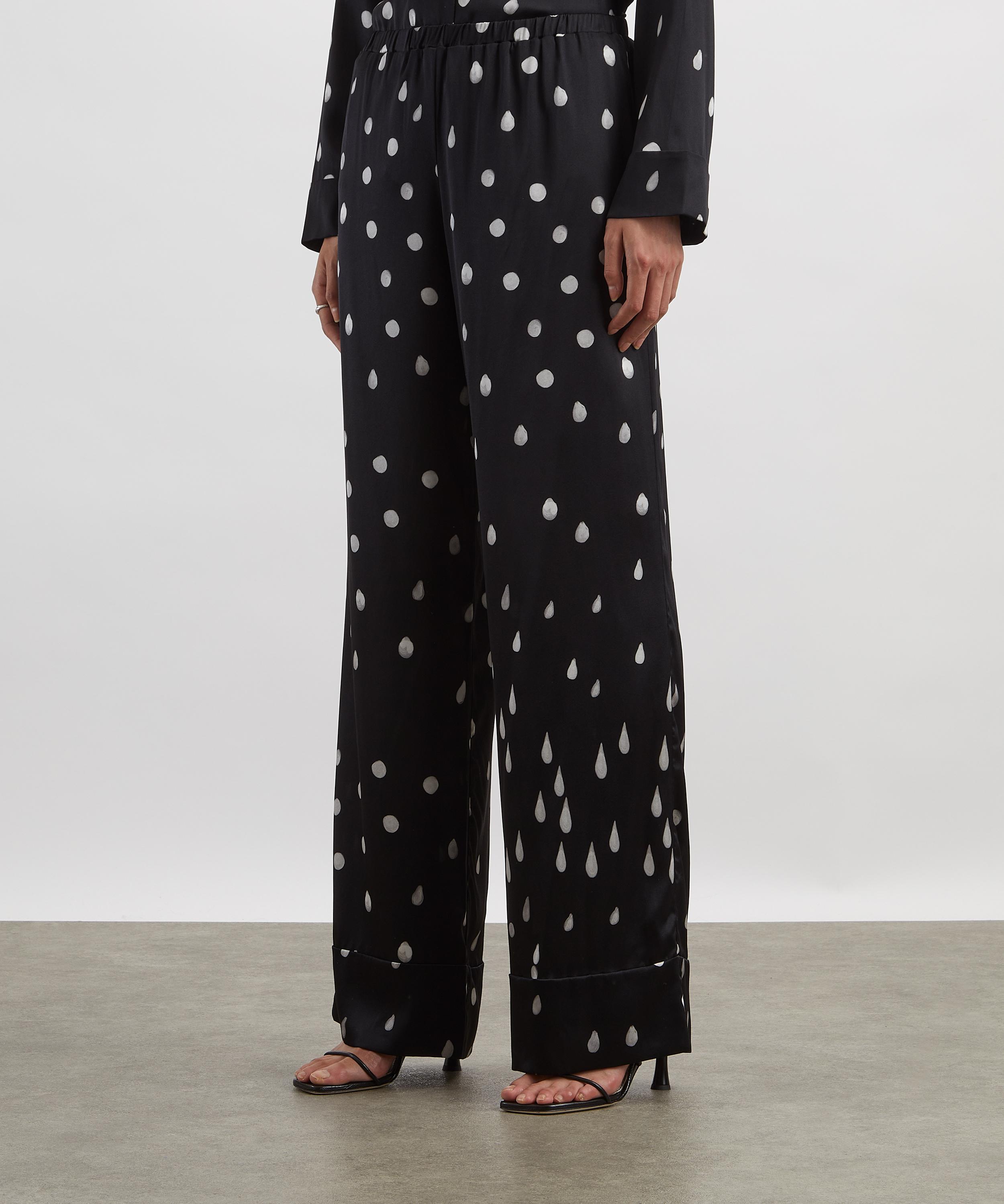 Bernadette - Louis Polka Rain Silk-Satin Pyjama Bottoms image number 2