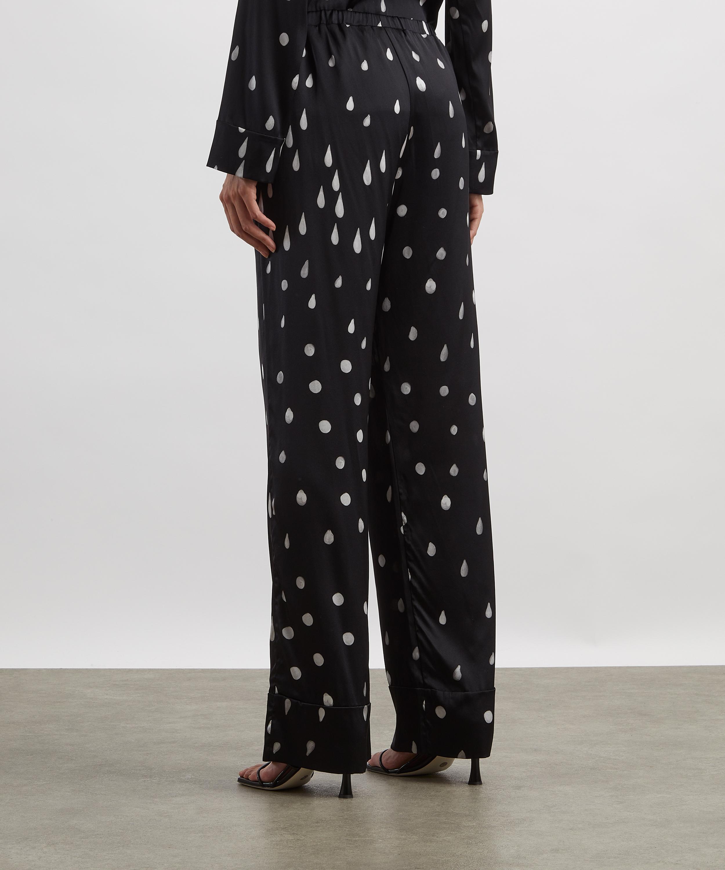 Bernadette - Louis Polka Rain Silk-Satin Pyjama Bottoms image number 3