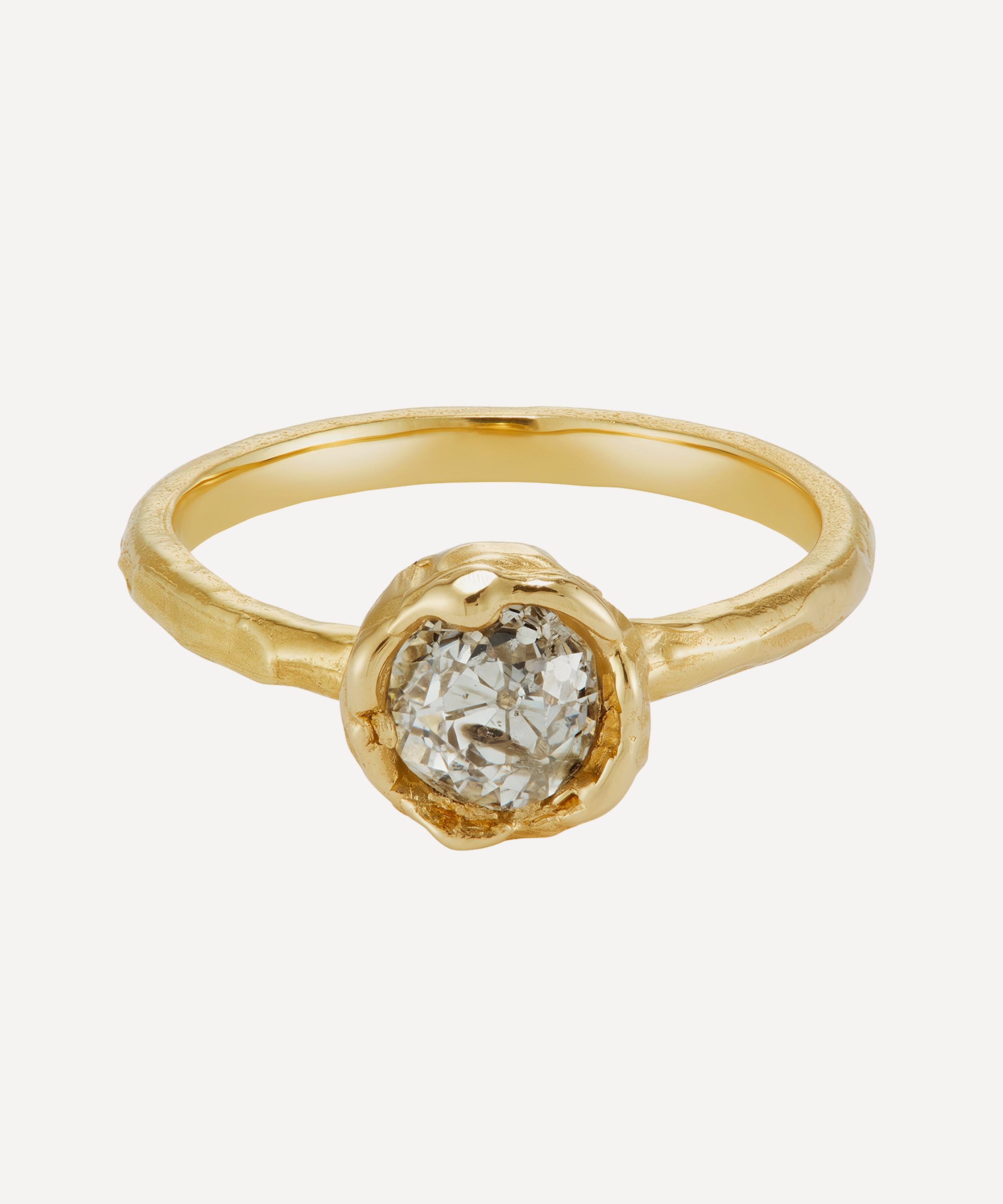 Ellis Mhairi Cameron - 14ct Gold X Old Cut Diamond Engagement Ring image number 0