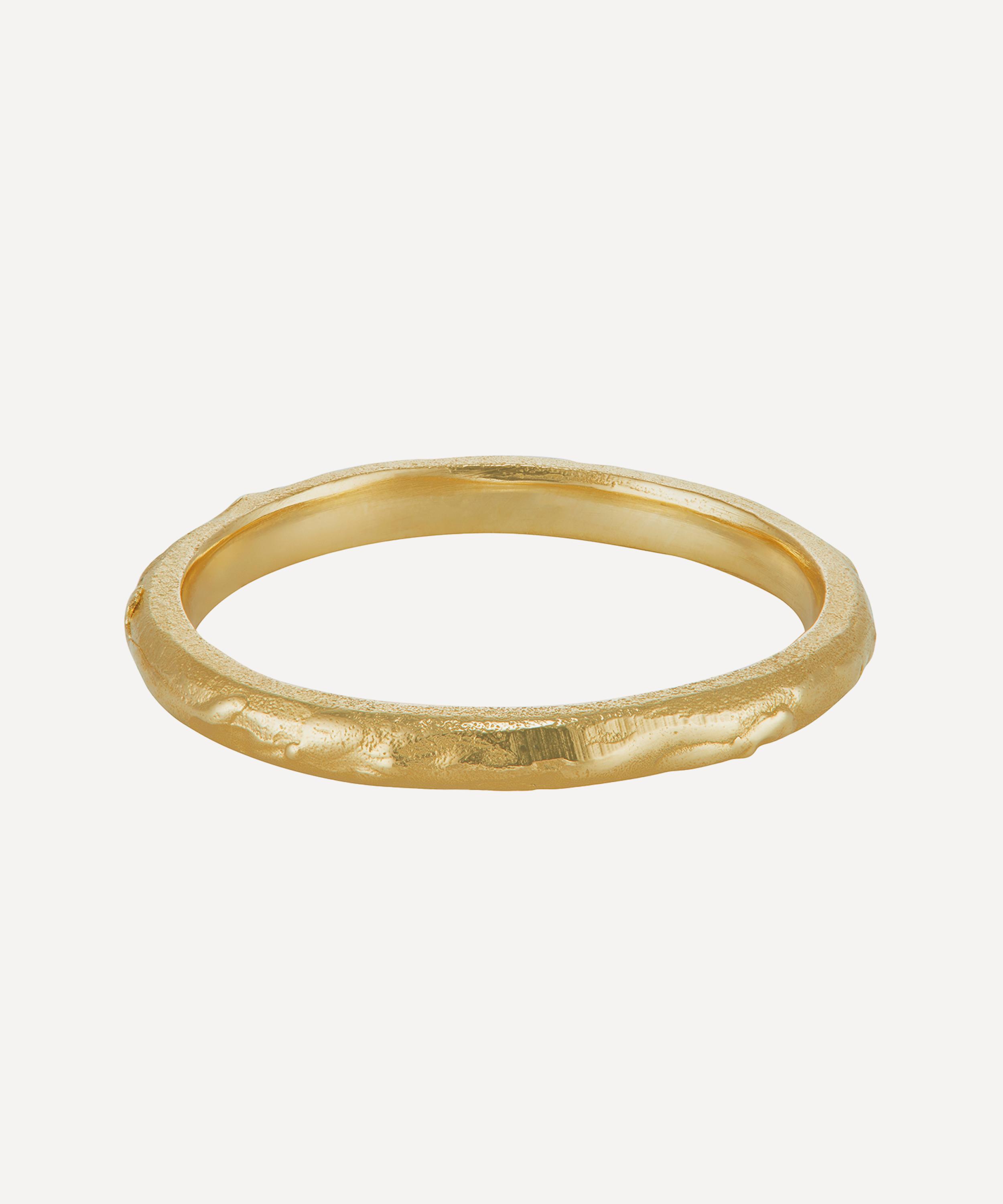 Ellis Mhairi Cameron - 14ct Gold LXIII D Shape Wedding Band image number 0
