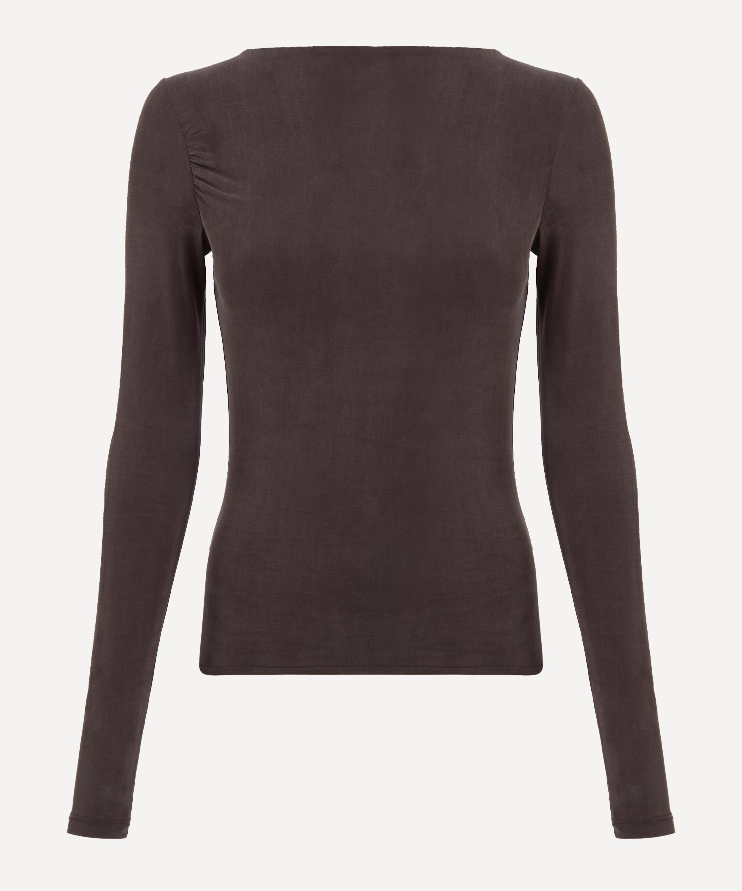 Peachy Den - Kylie Chocolate Long-Sleeve Top image number 0