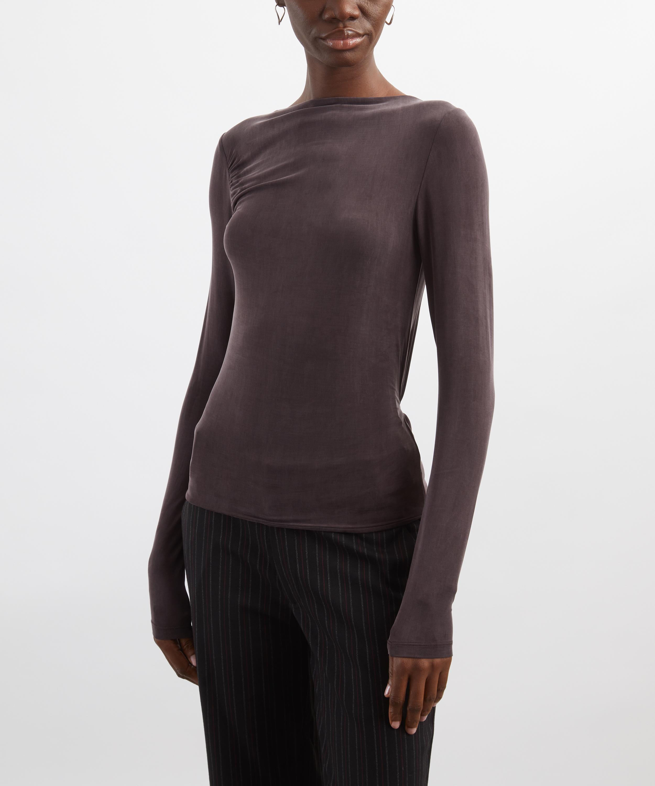 Peachy Den - Kylie Chocolate Long-Sleeve Top image number 2