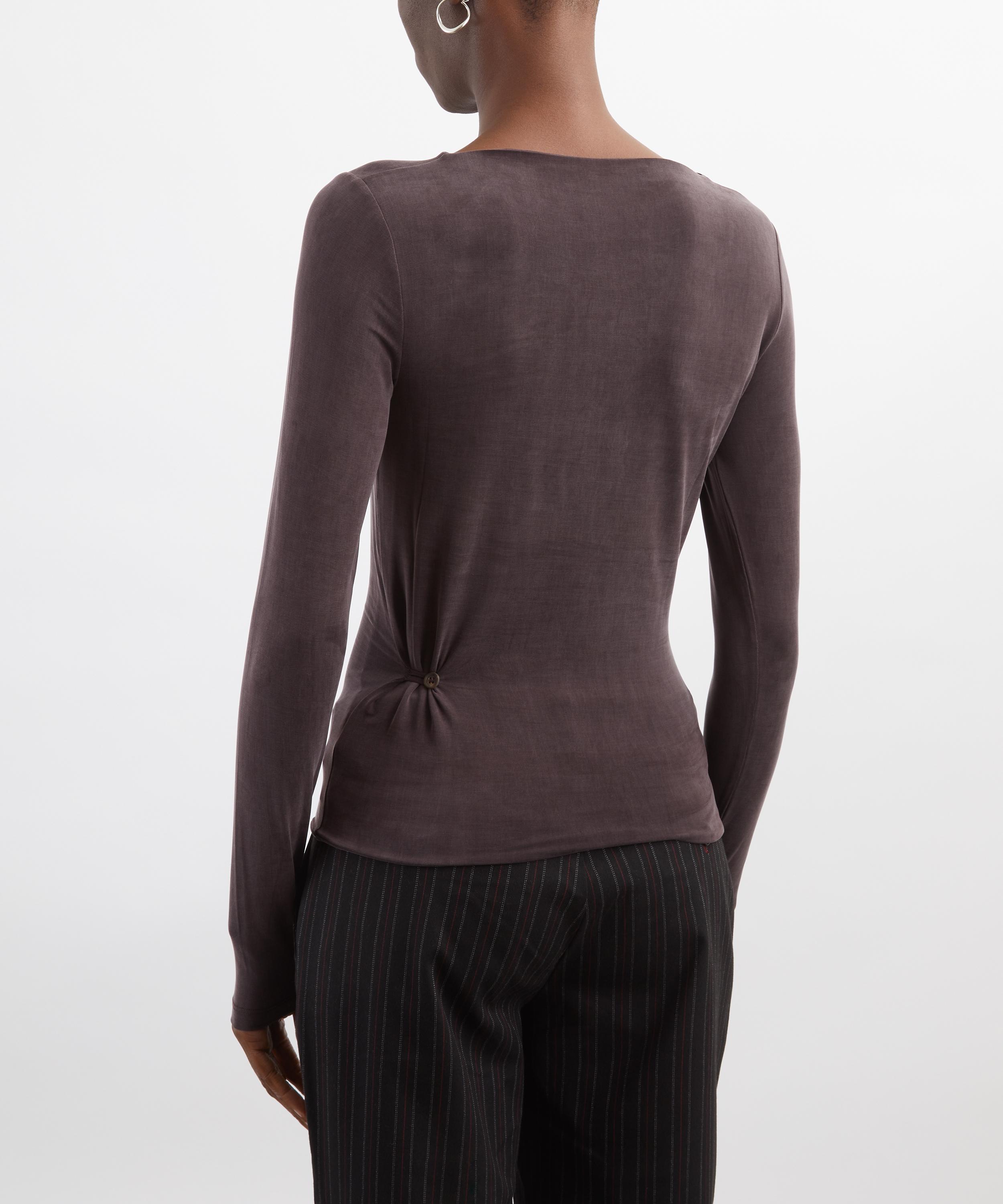 Peachy Den - Kylie Chocolate Long-Sleeve Top image number 3