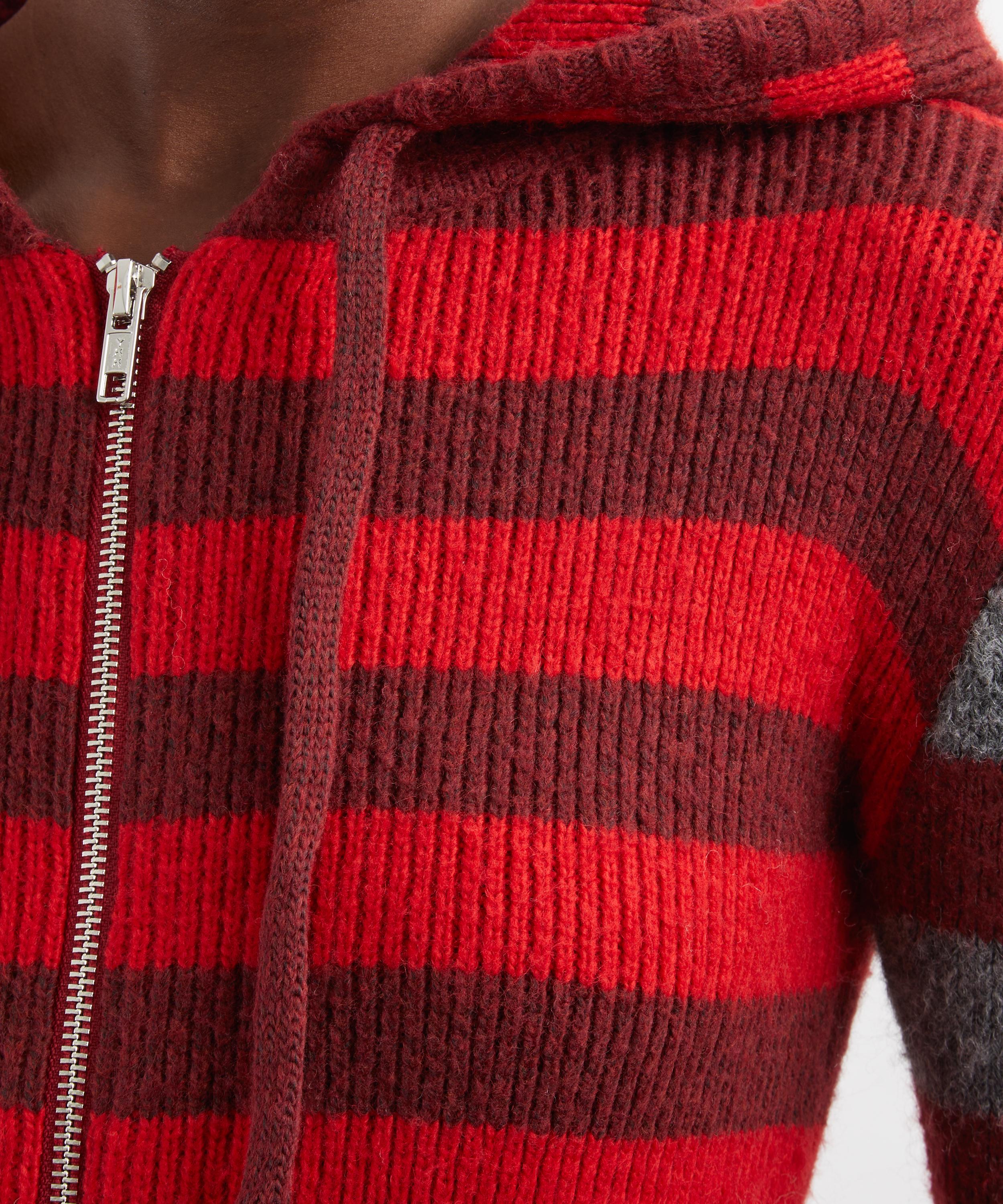 Peachy Den - Anita Burgundy Stripe Hoodie image number 4