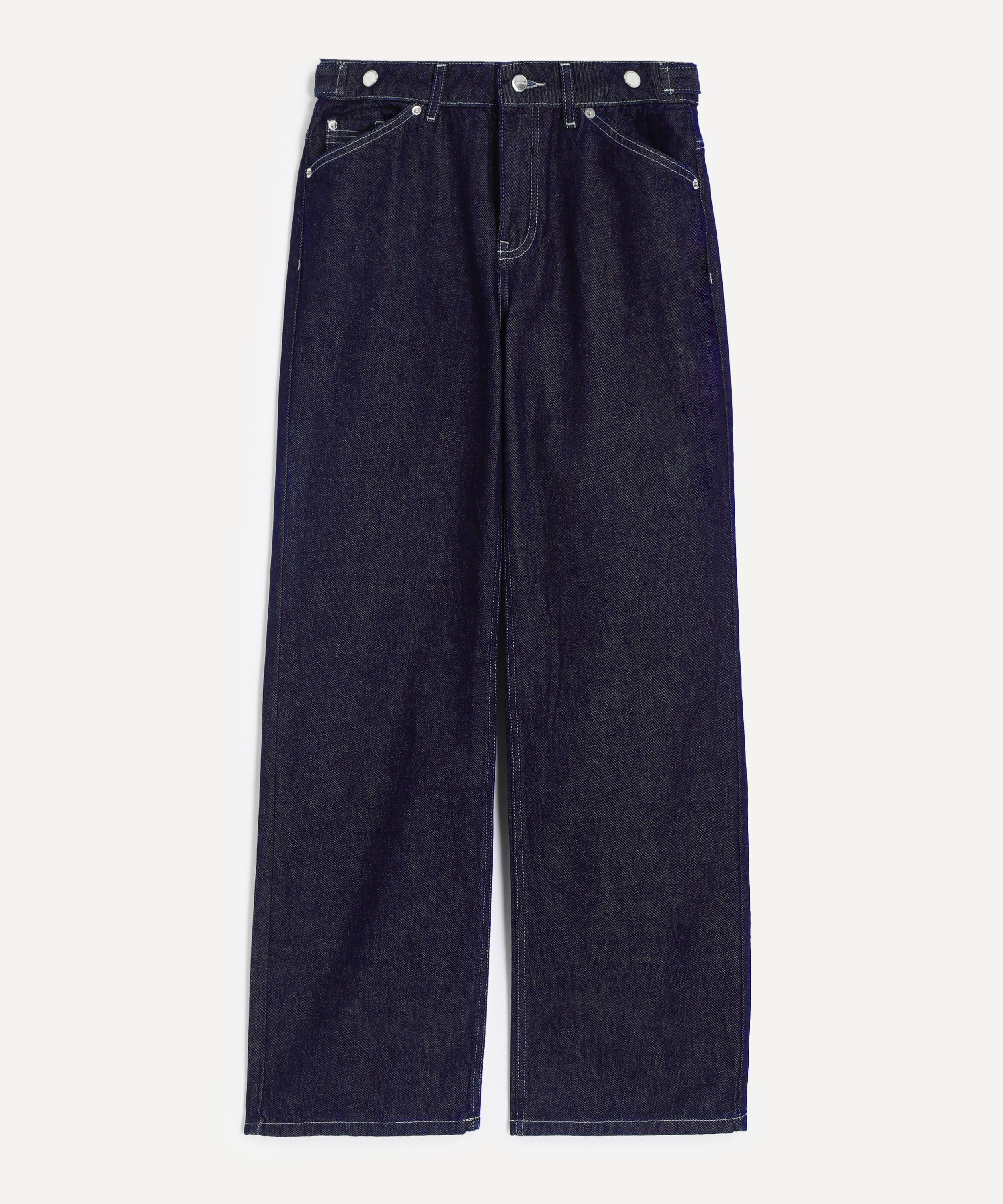 Peachy Den - Goldie Wide-Leg Jeans in Indigo Rinse