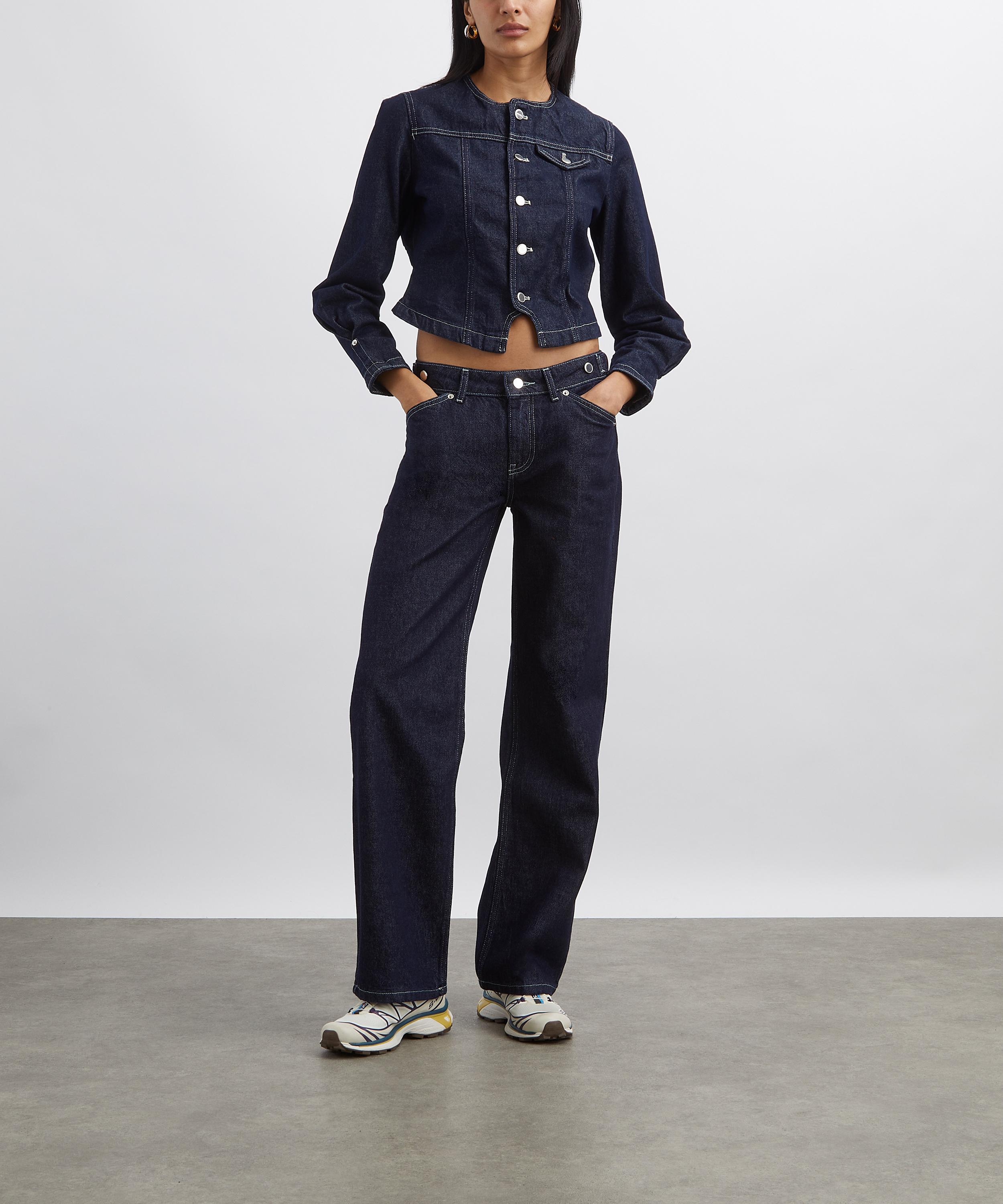 Peachy Den - Goldie Wide-Leg Jeans in Indigo Rinse image number 1