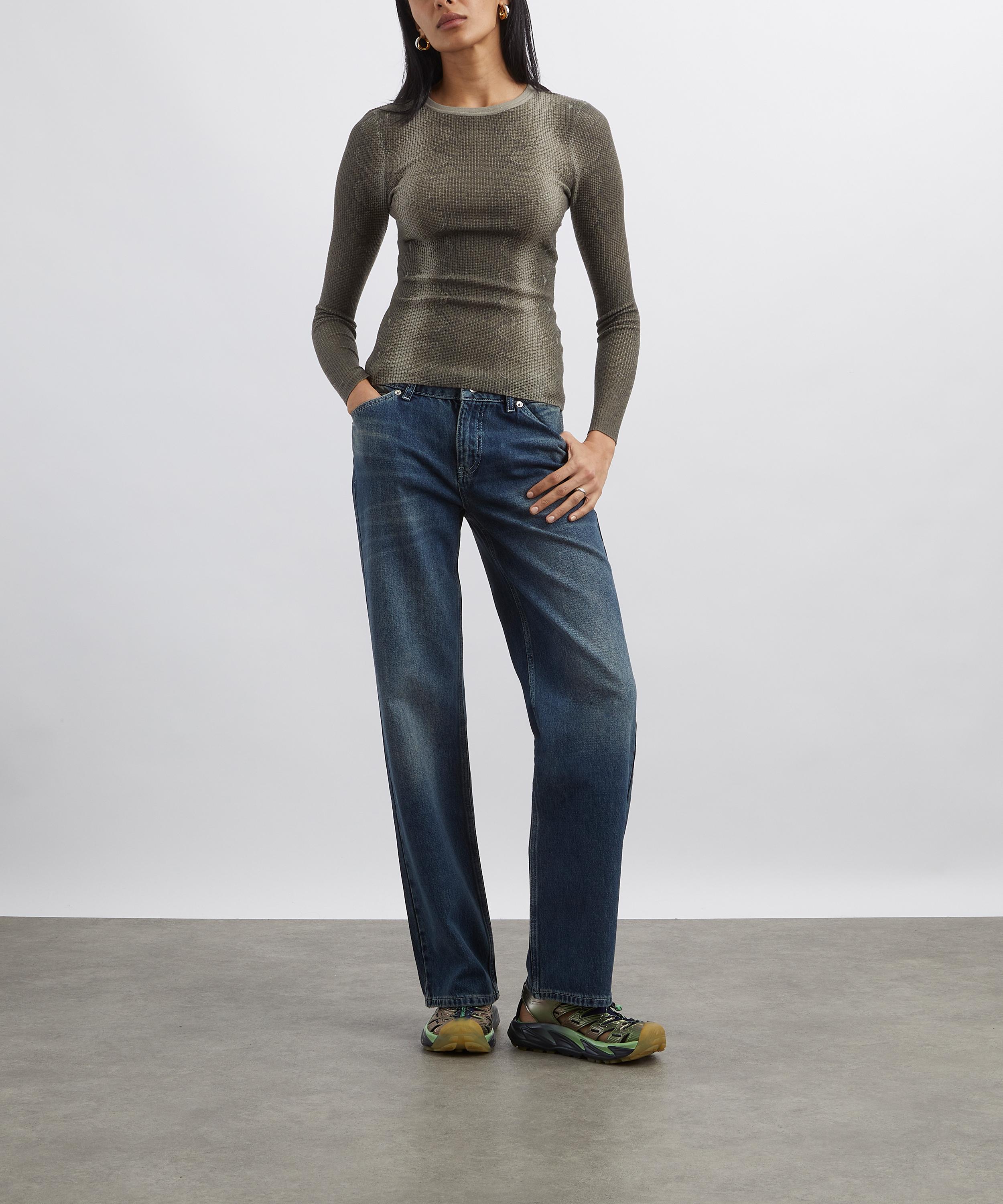 Peachy Den - Goldie Wide-Leg Jeans in Dark Fade image number 1