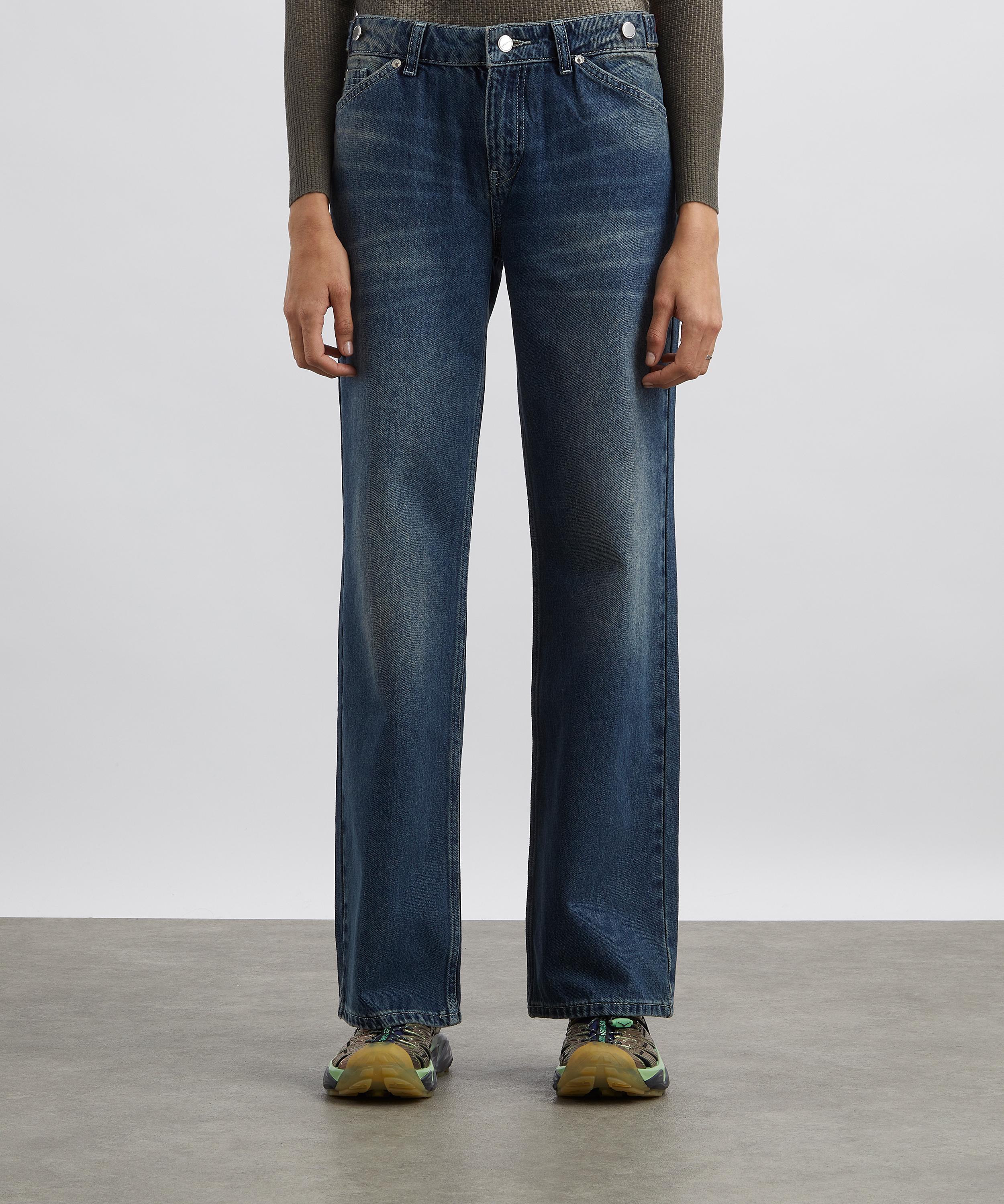 Peachy Den - Goldie Wide-Leg Jeans in Dark Fade image number 2