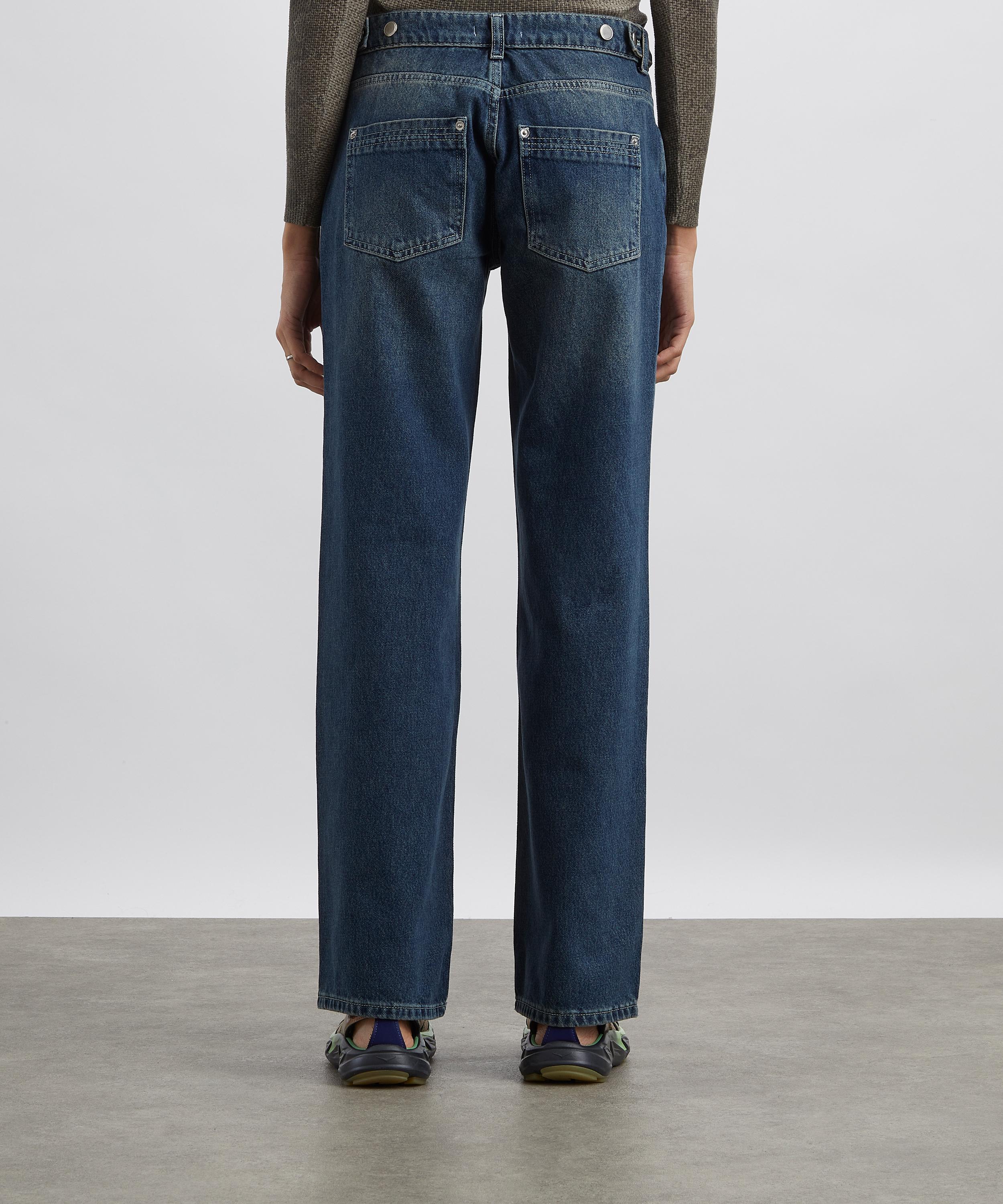 Peachy Den - Goldie Wide-Leg Jeans in Dark Fade image number 3