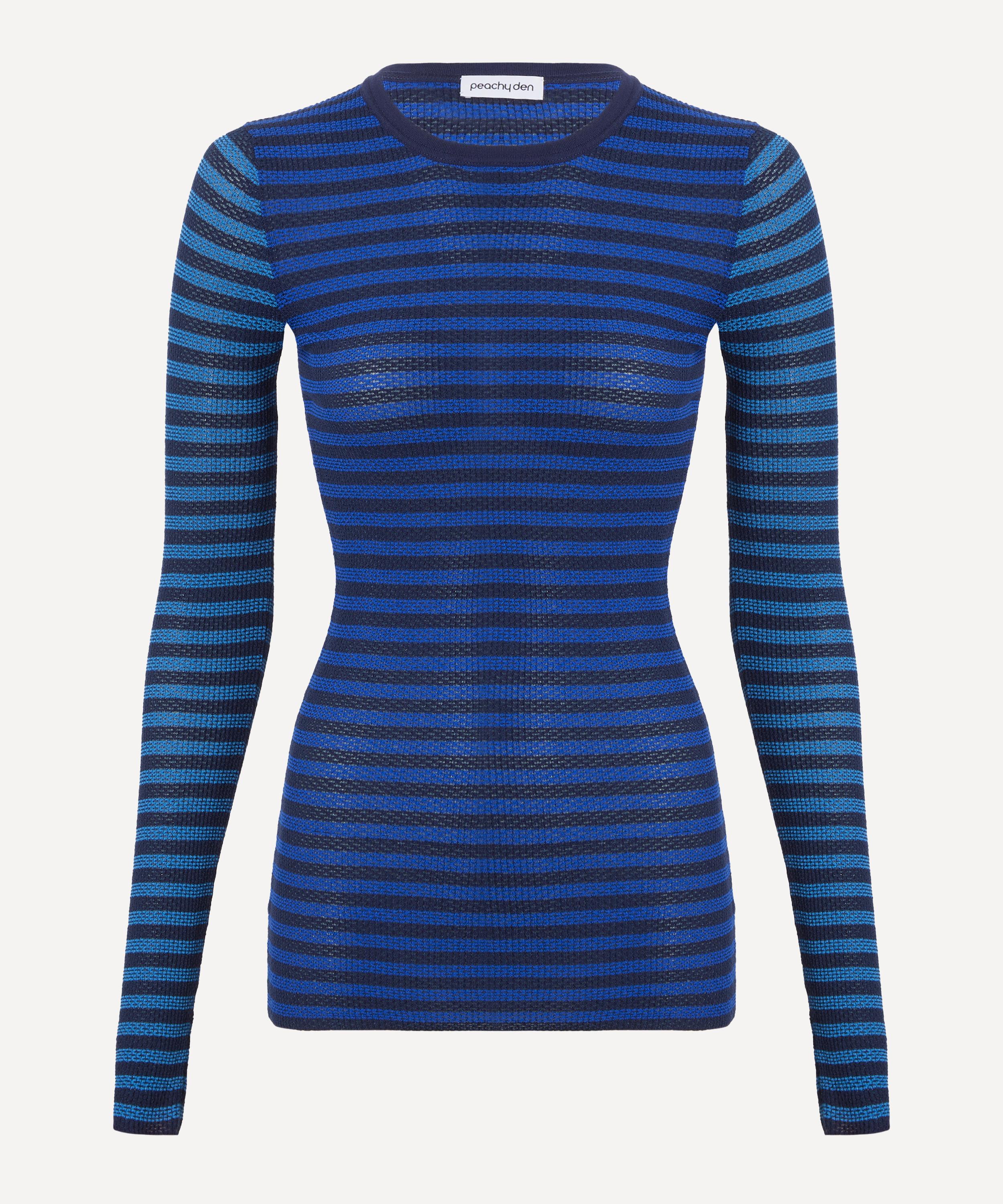 Peachy Den - Elise Stripe Long-Sleeve Top image number 0
