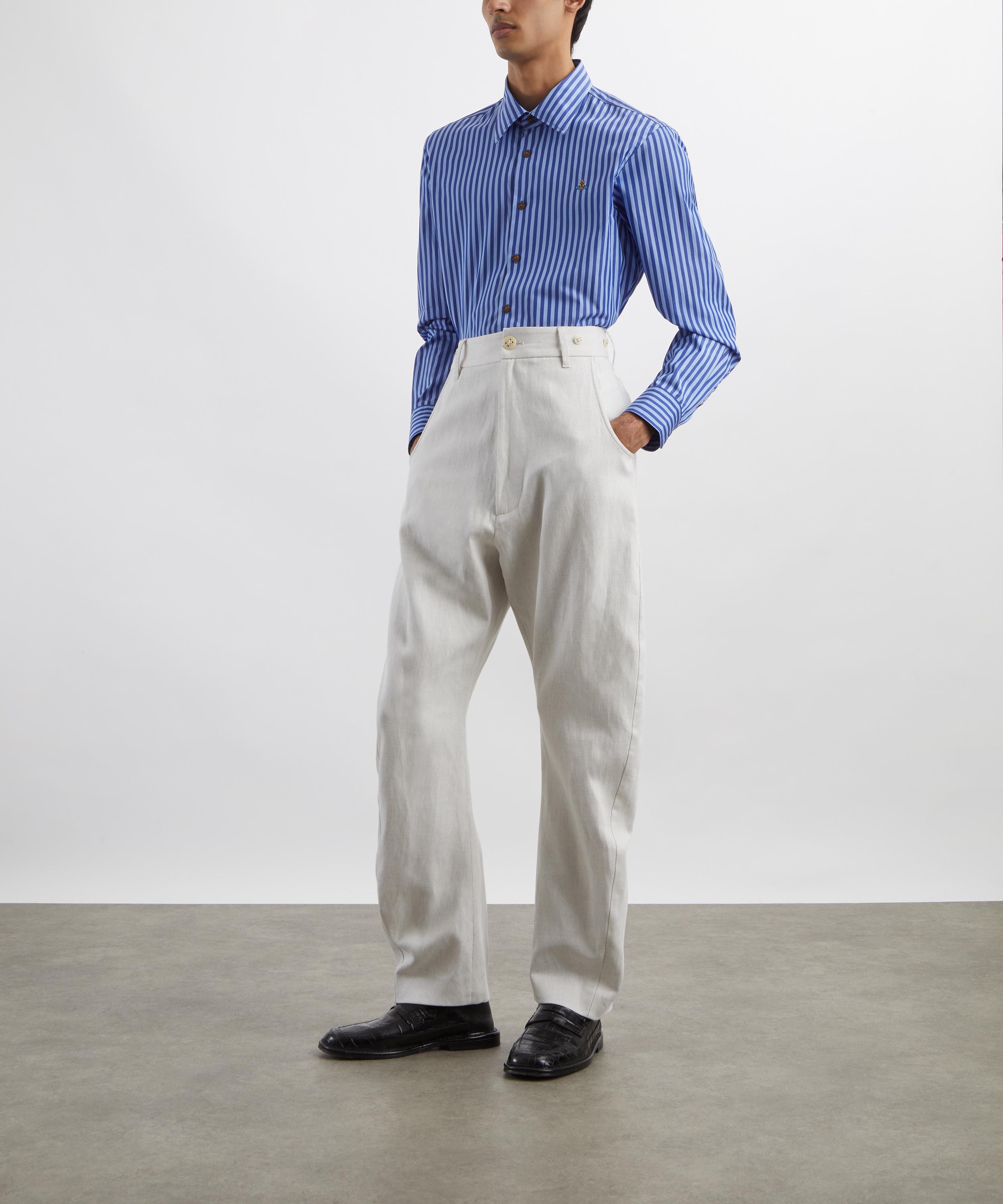 Vivienne Westwood - Blue Stripe Ghost Shirt image number 1