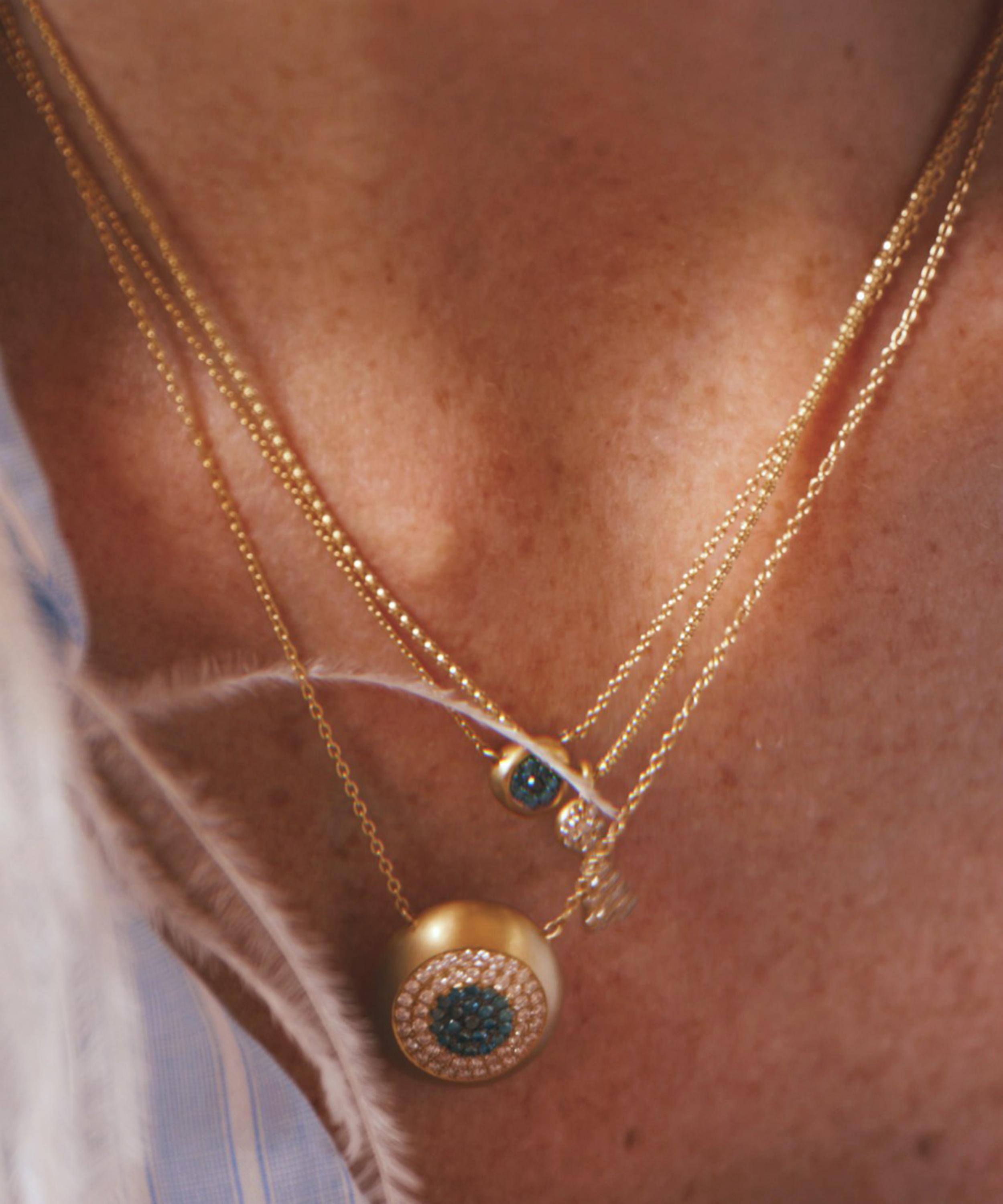Nada Ghazal - 18ct Gold Healing Eye Large Pendant Necklace