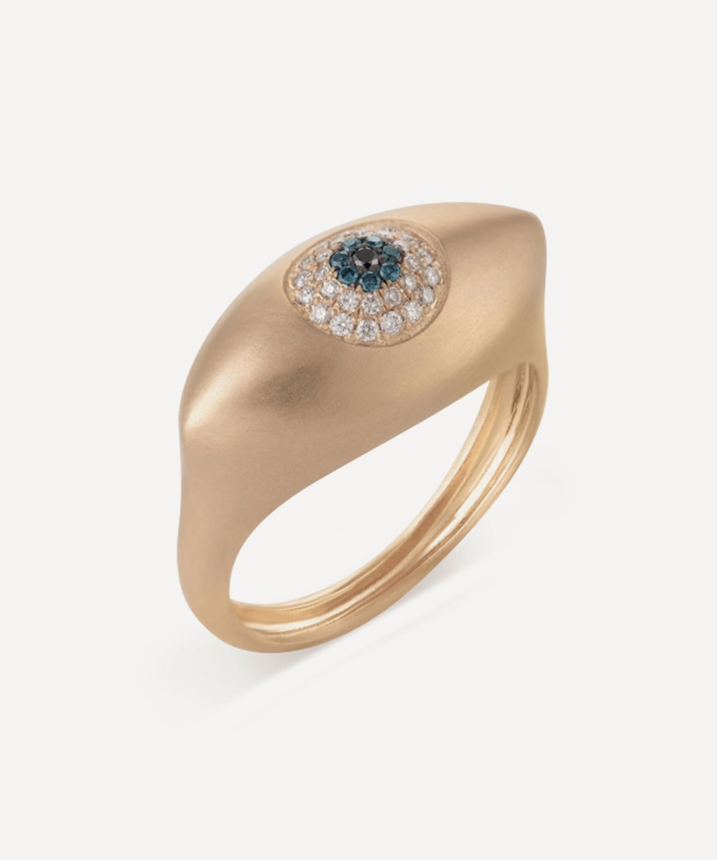 Nada Ghazal - 18ct Gold Healing Eye Marquise Ring