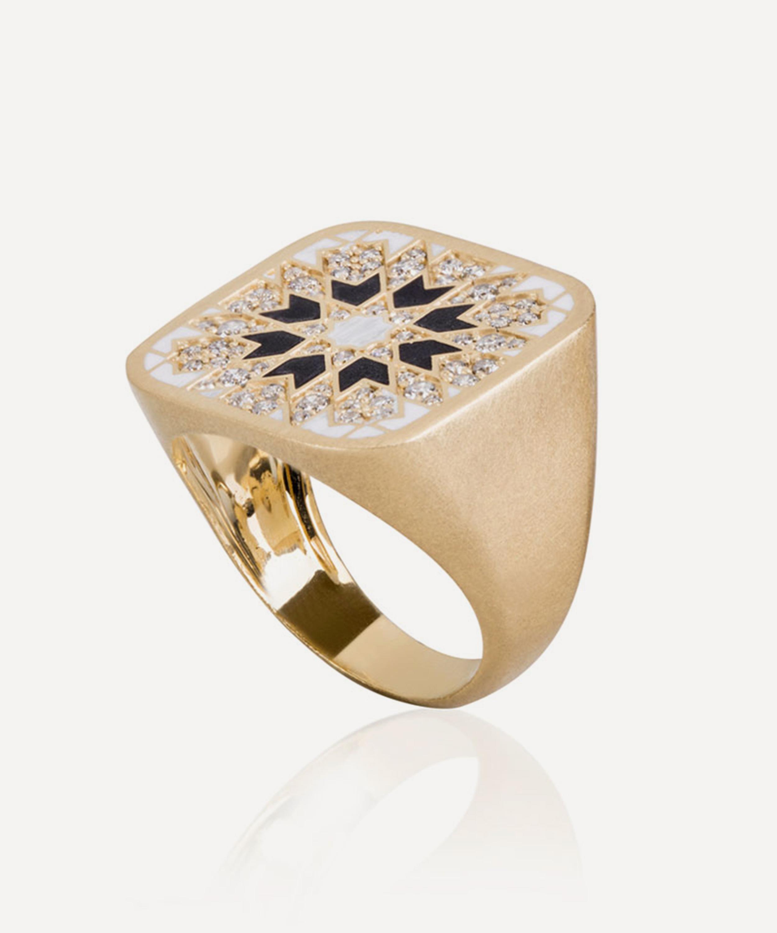 Nada Ghazal - 18ct Gold Blat Beirut Star Ring