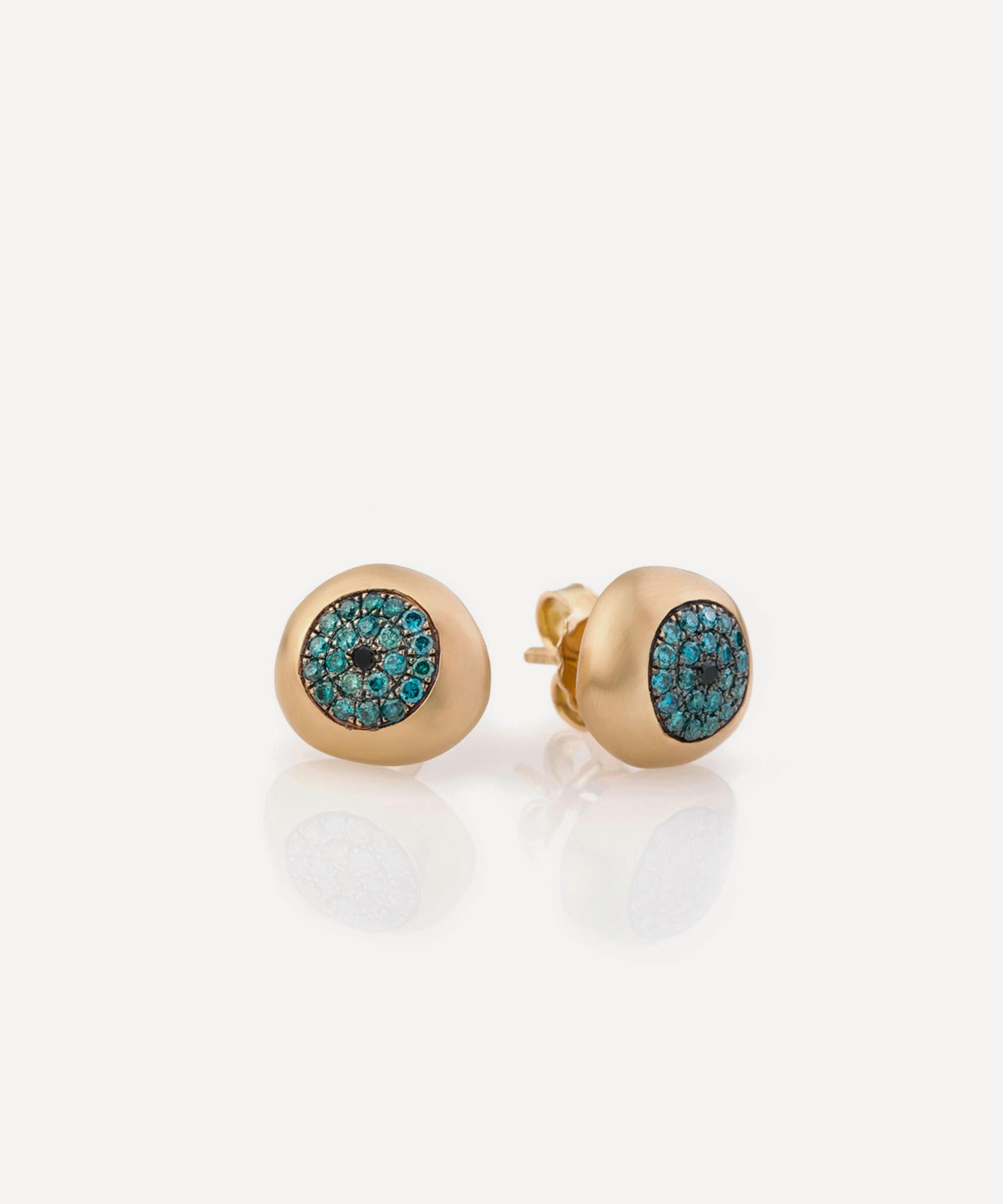 Nada Ghazal - 18ct Gold Healing Eye Small Stud Earrings