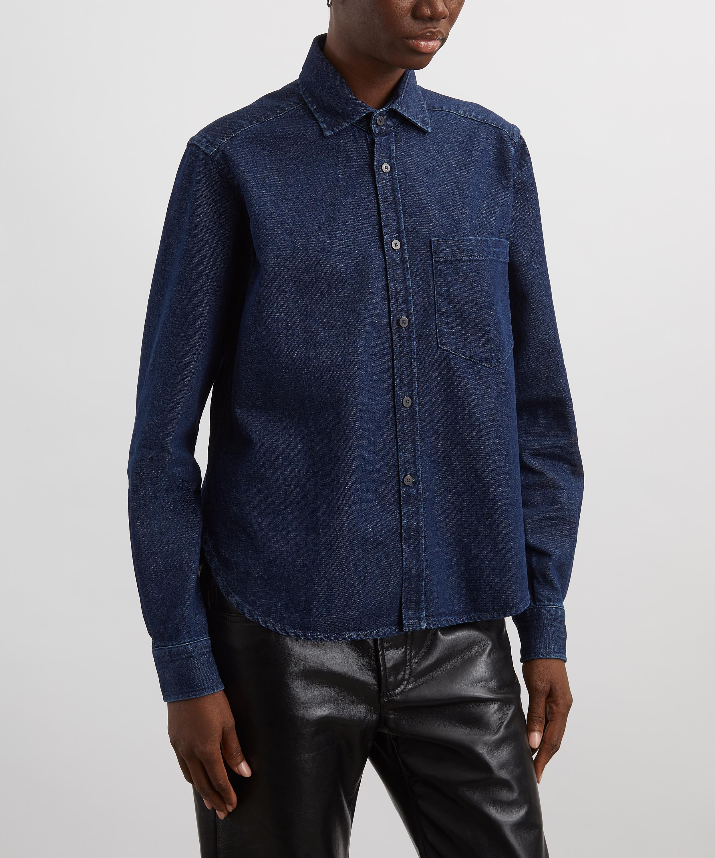 With Nothing Underneath - The Classic Denim Indigo Shirt image number 2