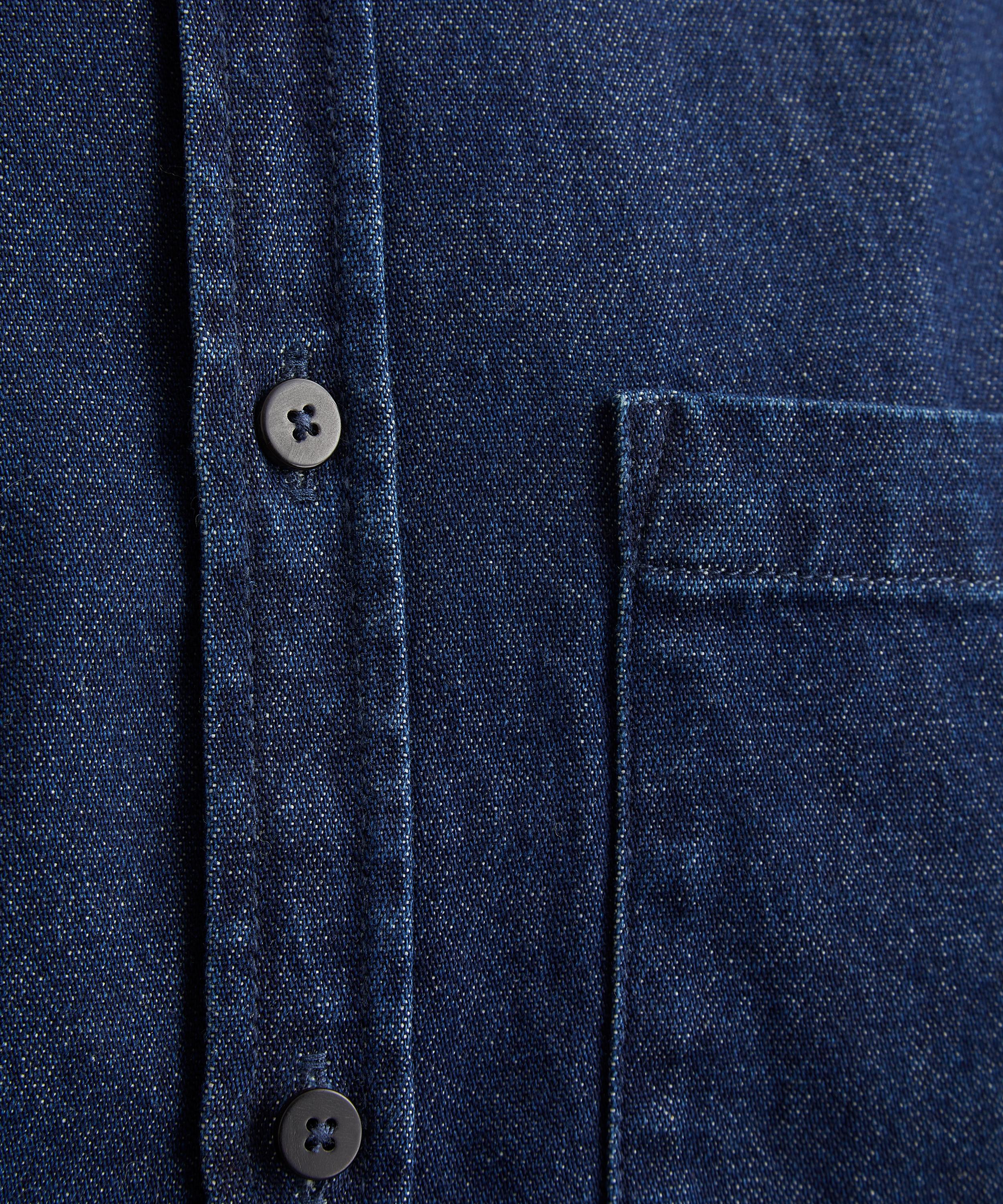 With Nothing Underneath - The Classic Denim Indigo Shirt image number 4