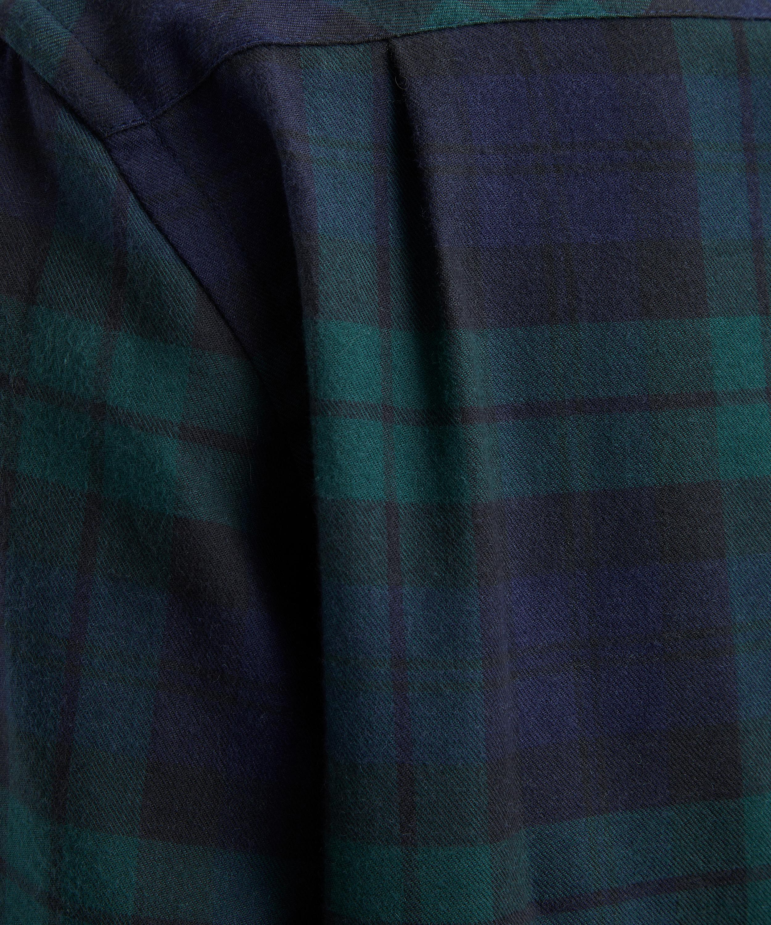 With Nothing Underneath - The Classic Fine Brushed Heritage Green Plaid Shirt image number 4