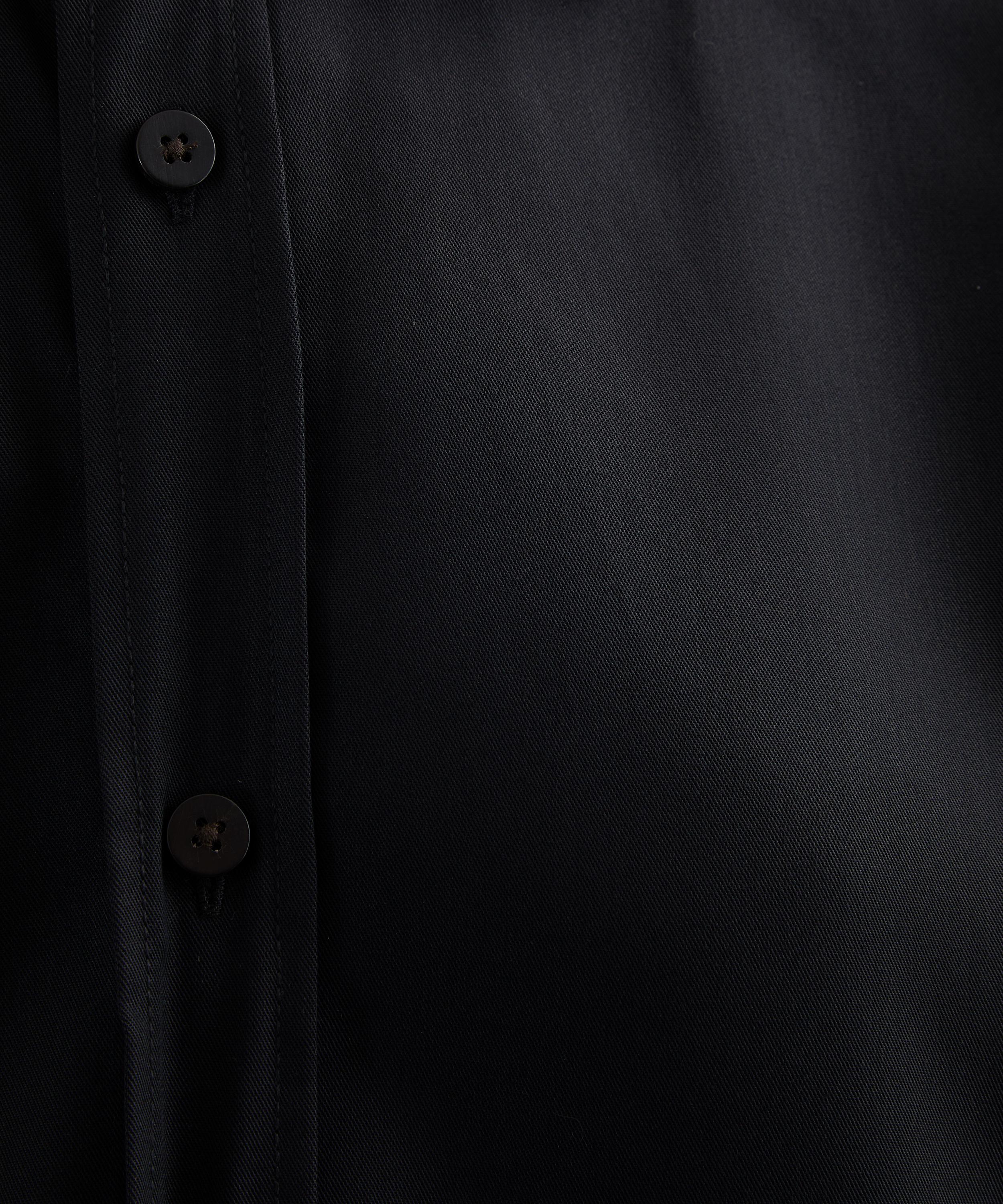 With Nothing Underneath - The Boyfriend TENCEL Black Shirt image number 4