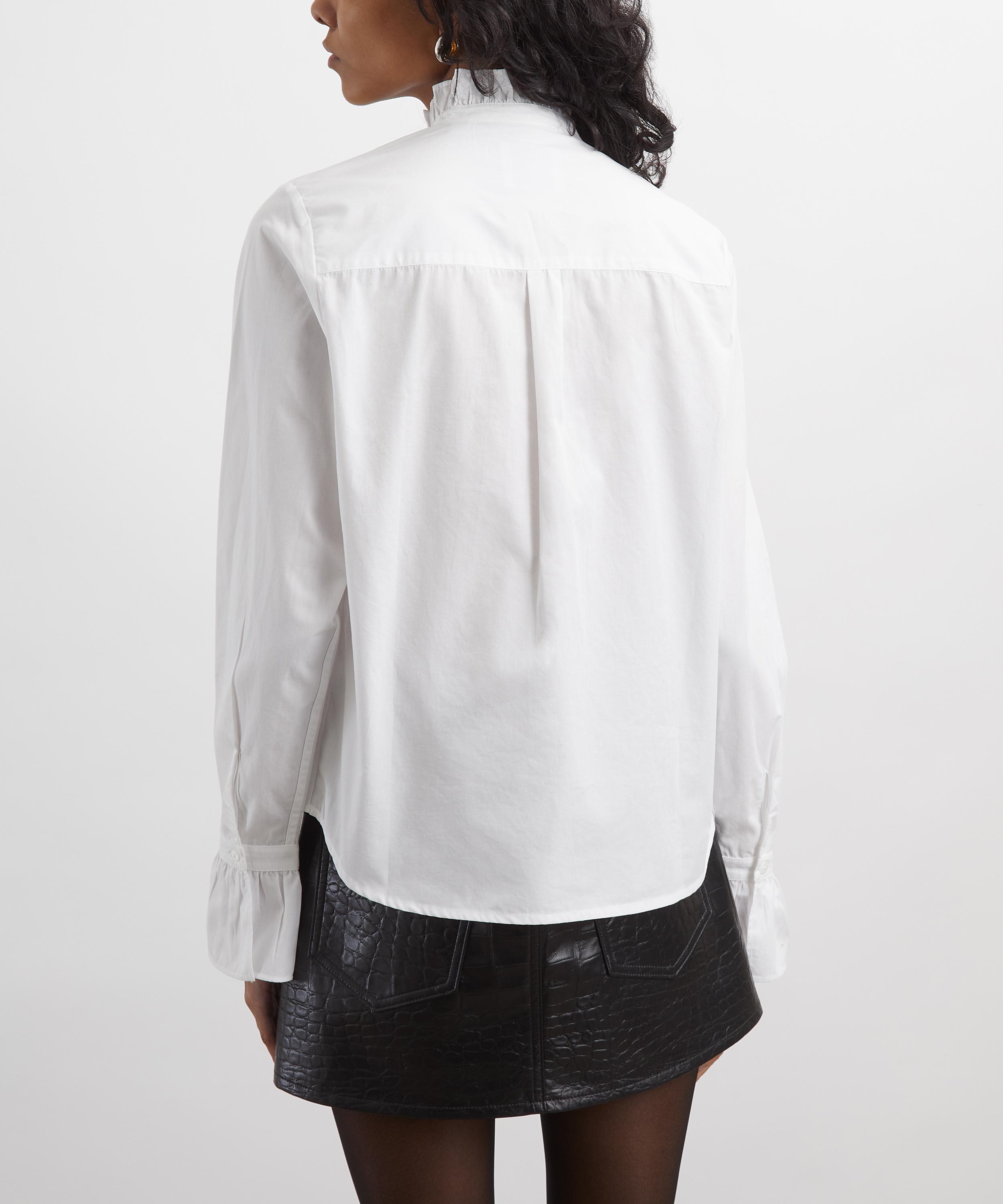 With Nothing Underneath - Kew Cotton Poplin Blouse image number 3