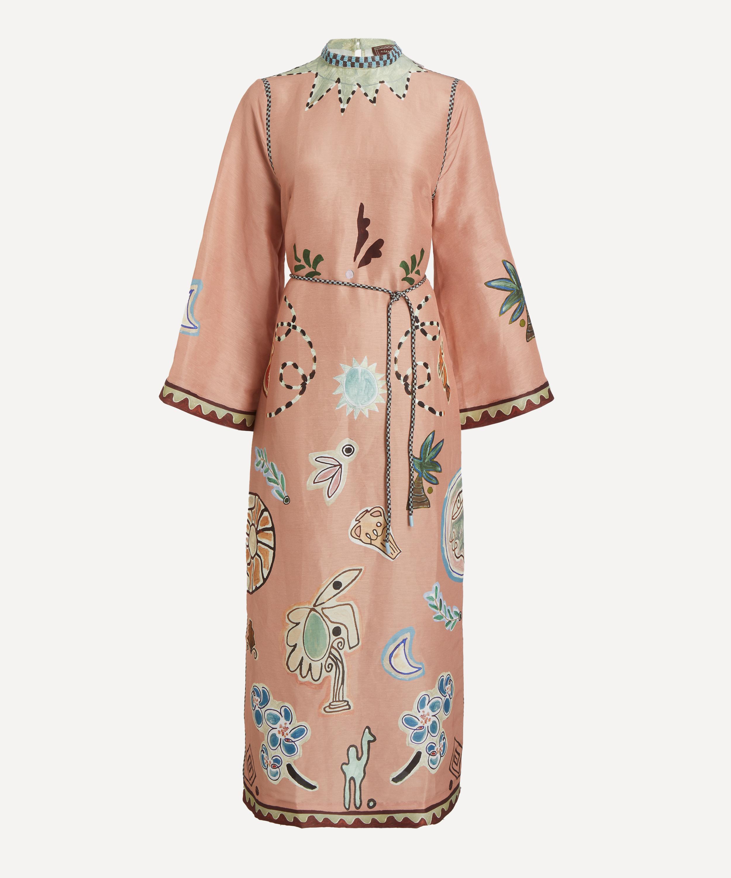 ALÉMAIS - Laurence Midi Linen-Silk Dress