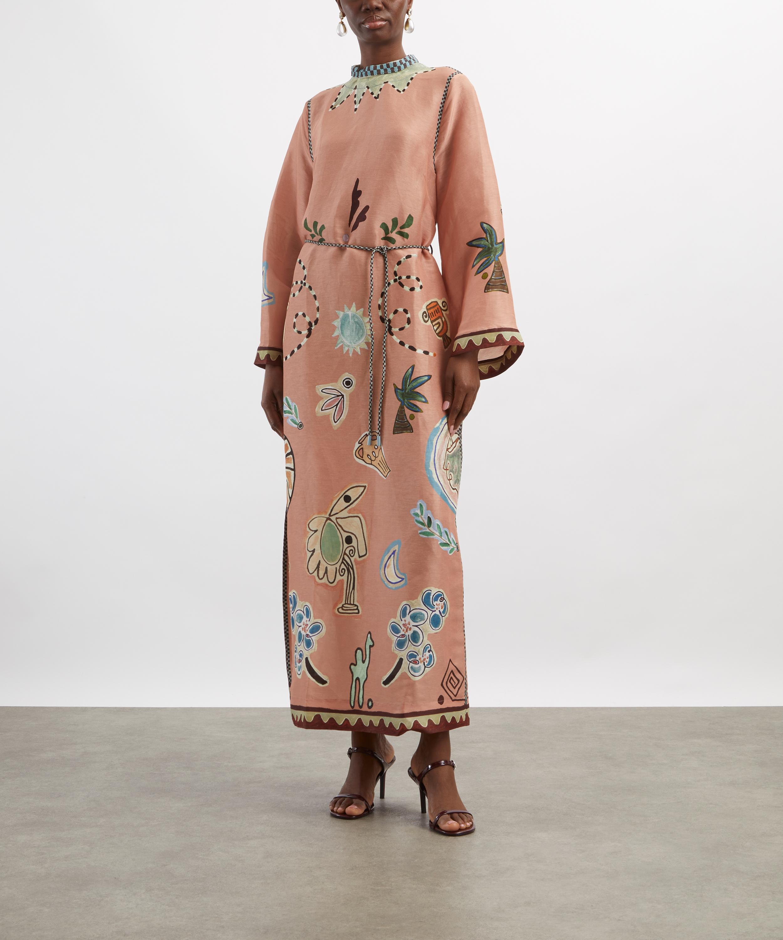 ALÉMAIS - Laurence Midi Linen-Silk Dress image number 2