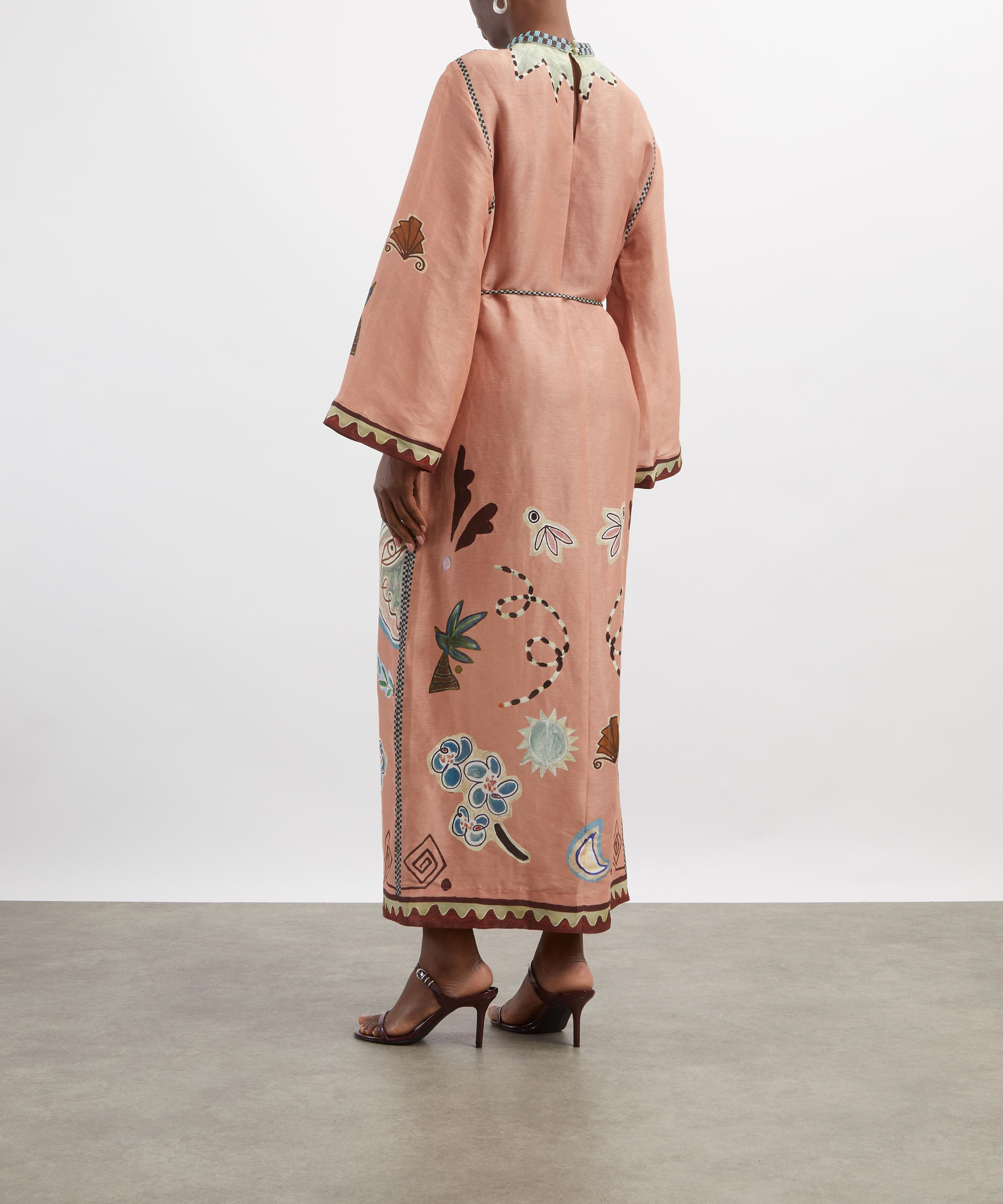 ALÉMAIS - Laurence Midi Linen-Silk Dress image number 3