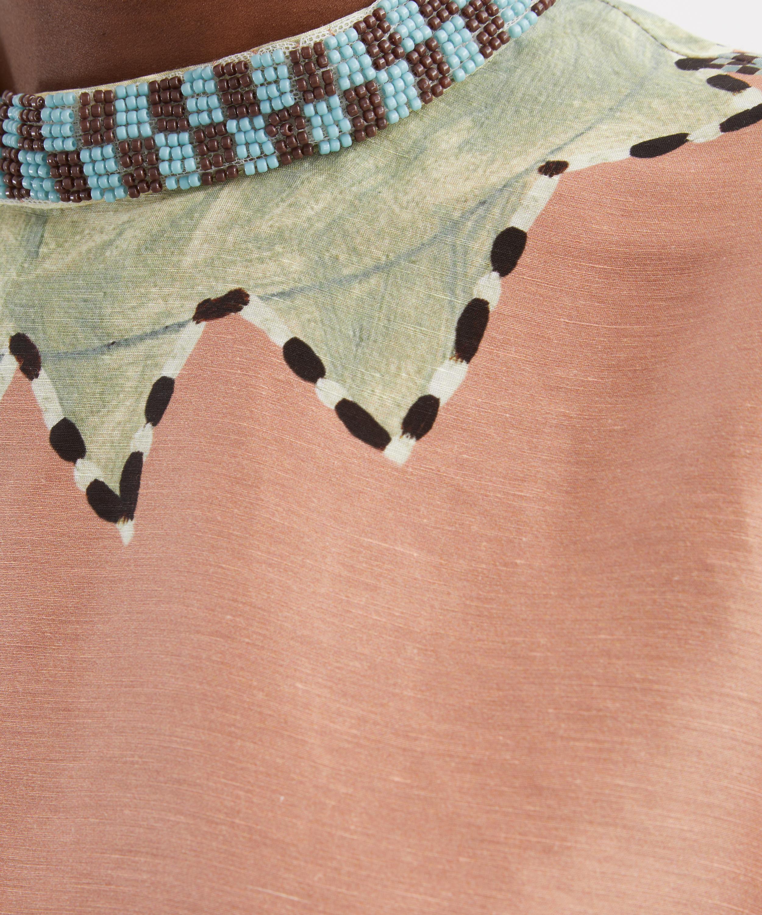 ALÉMAIS - Laurence Midi Linen-Silk Dress image number 4