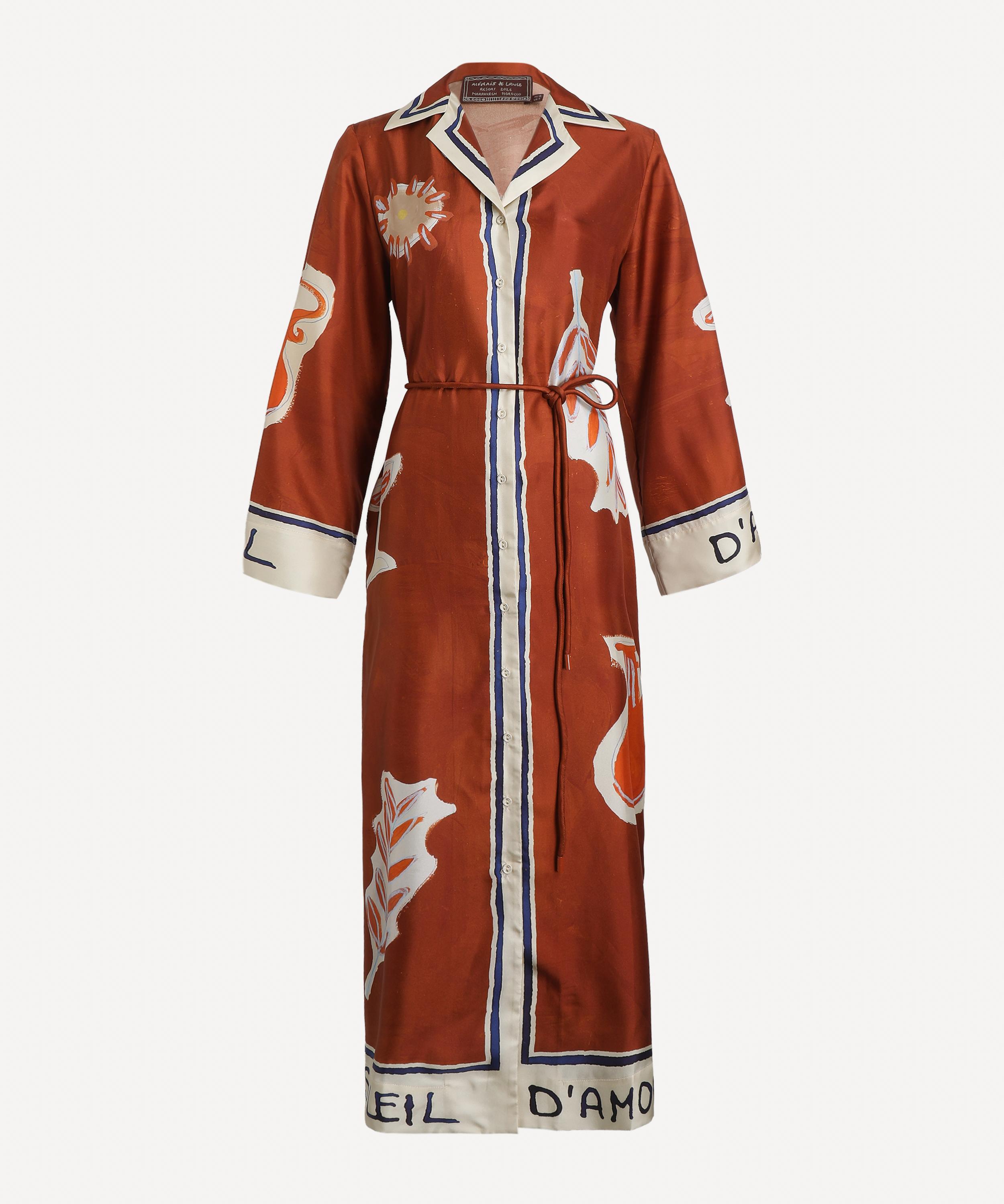 ALÉMAIS - Soleil D’Amour Silk Shirtdress