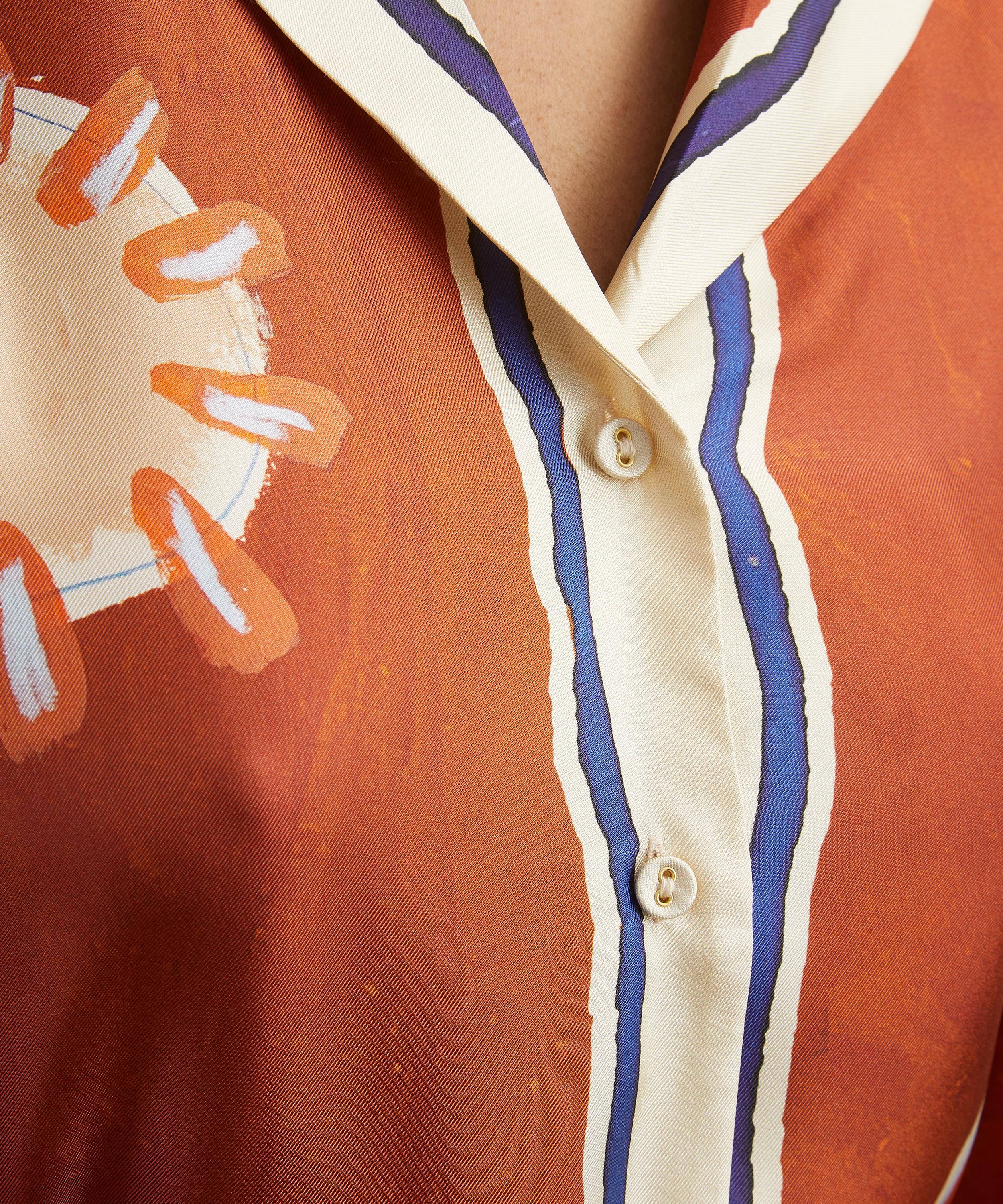 ALÉMAIS - Soleil D’Amour Silk Shirtdress image number 4