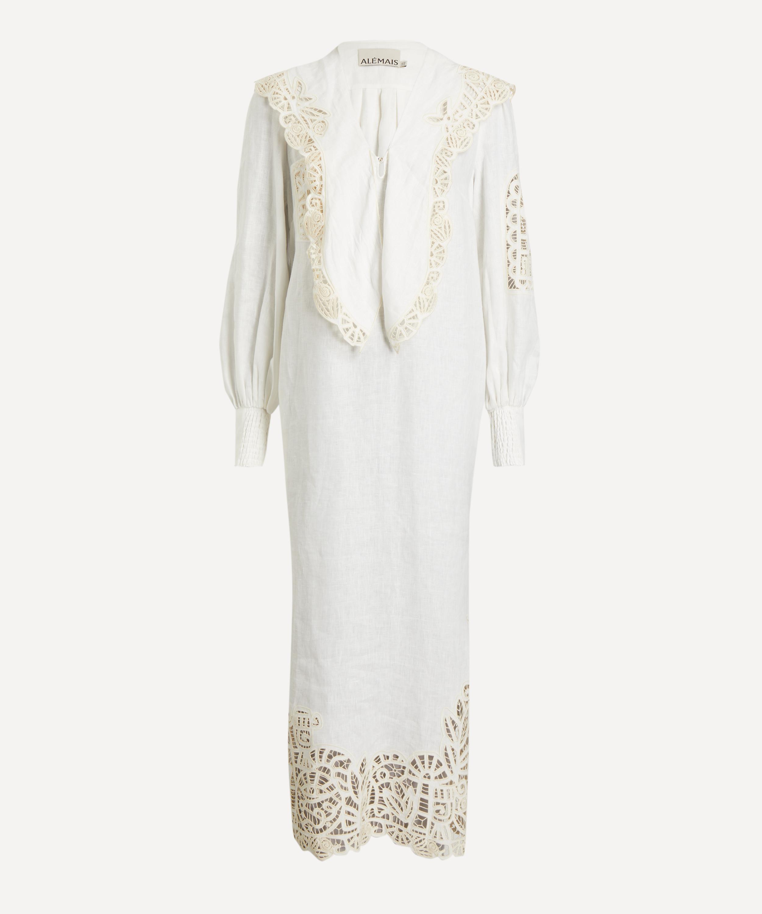 ALÉMAIS - Rosemary Embroidered Midi Dress