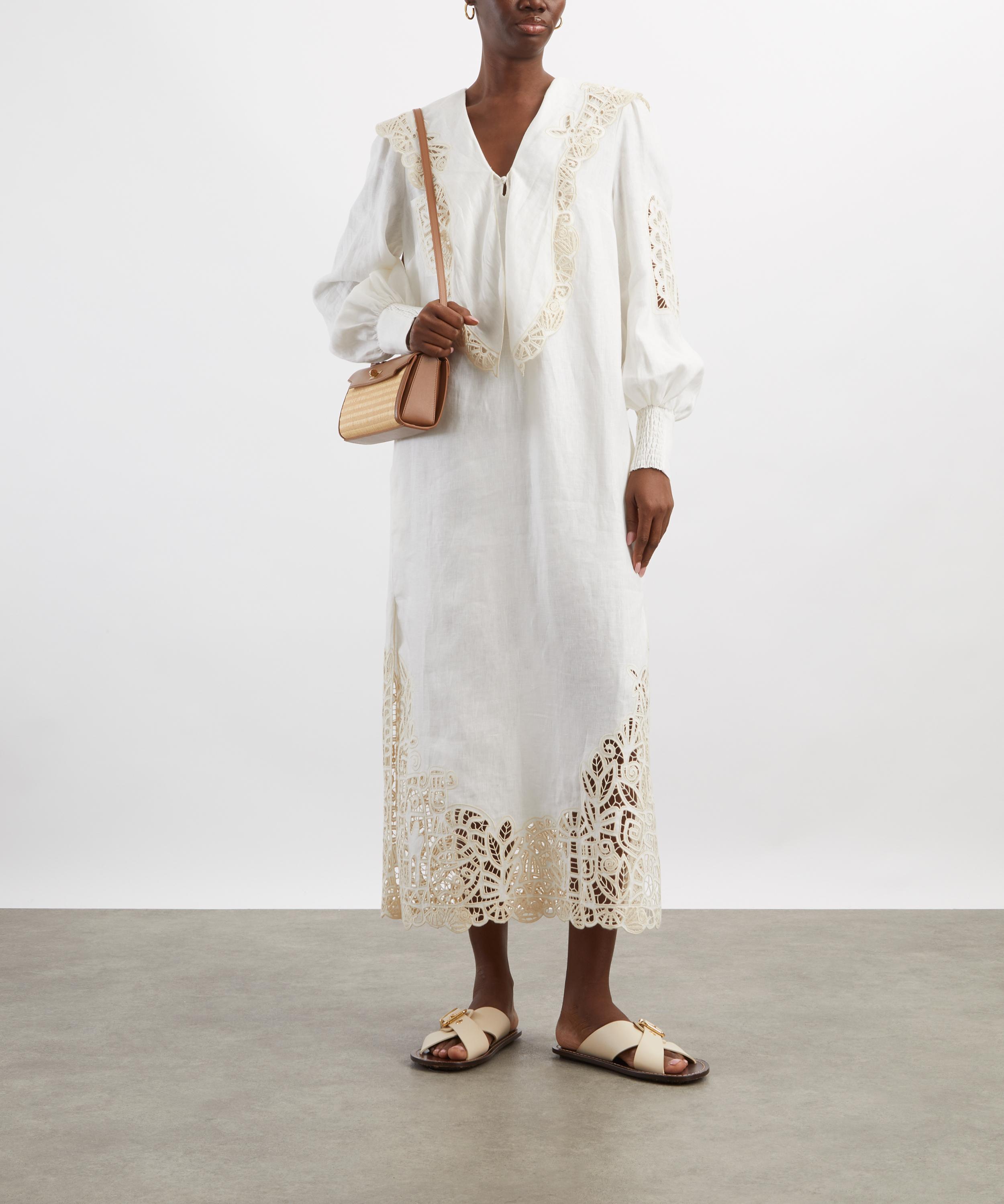 ALÉMAIS - Rosemary Embroidered Midi Dress image number 1