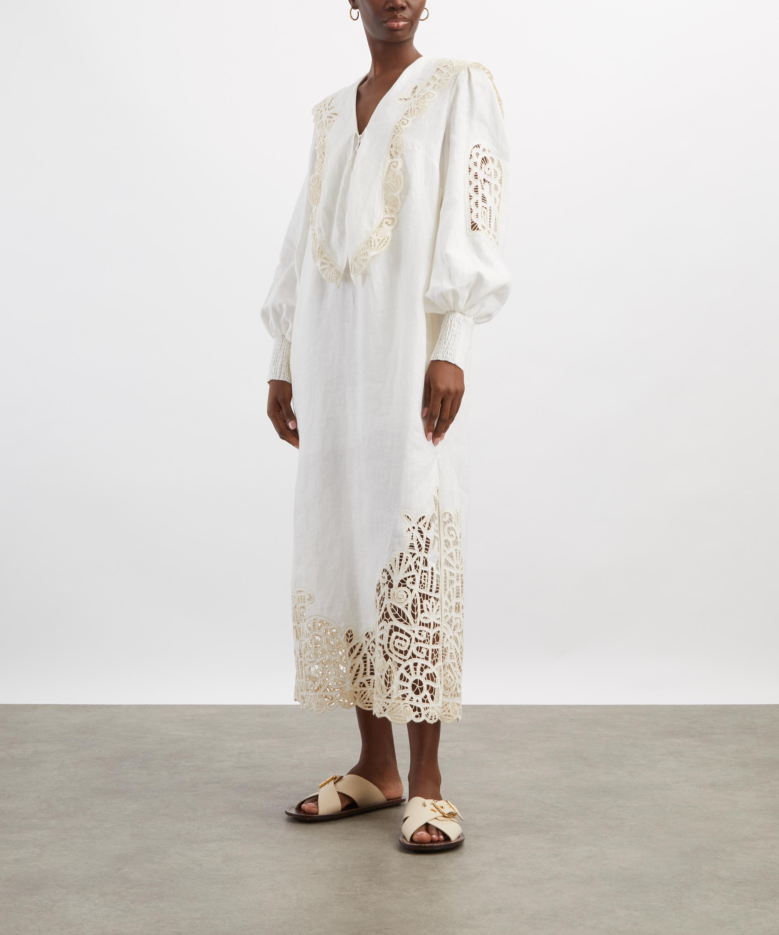 ALÉMAIS - Rosemary Embroidered Midi Dress image number 2