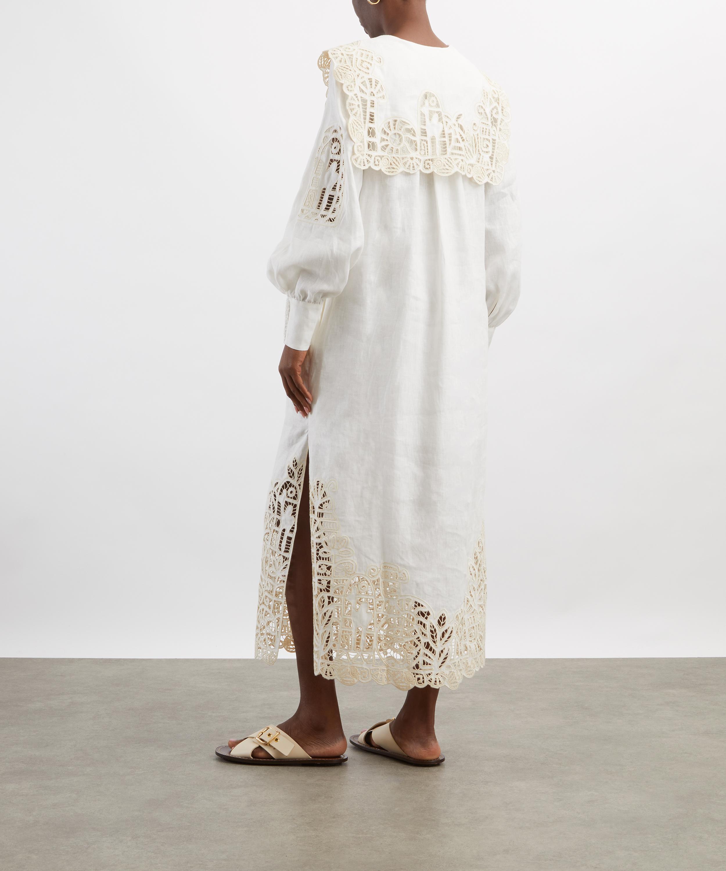 ALÉMAIS - Rosemary Embroidered Midi Dress image number 3